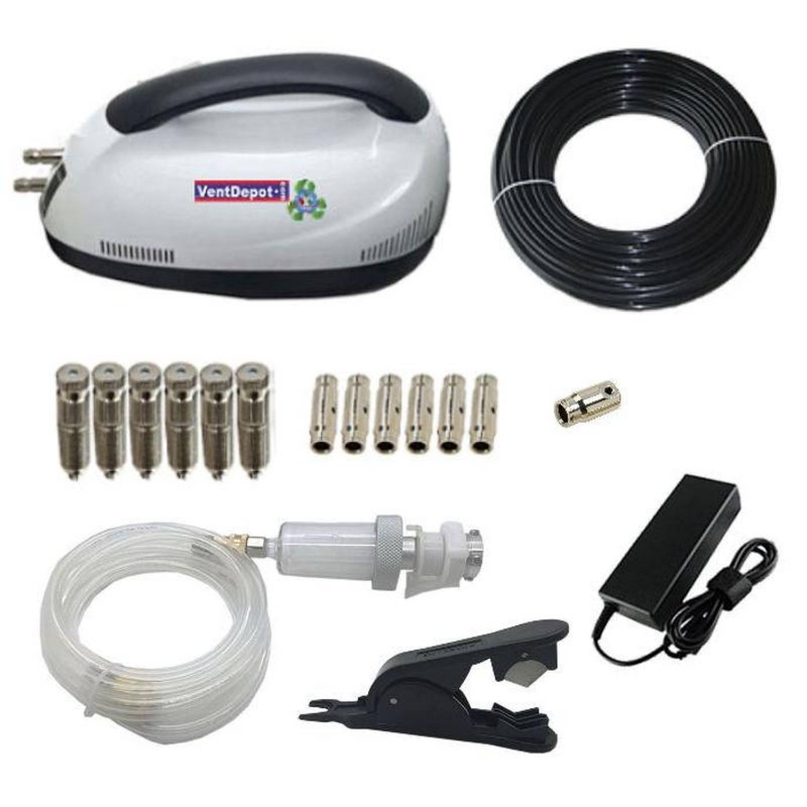 Nebulizador Aeroponico MXMMG-001 -28 10m 6 Boquillas 0,2 LPM 60 Watts 2500 RPM 110240V 1F 5060Hz, MiniMisting