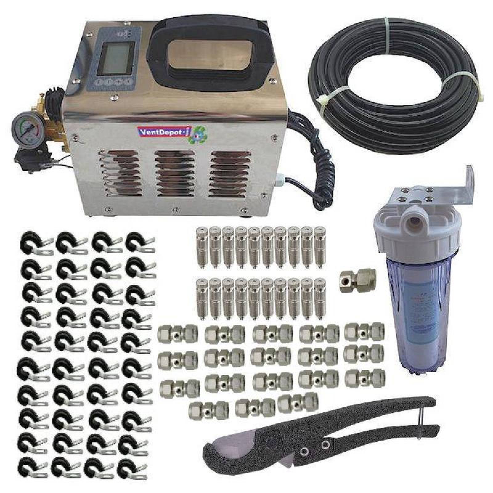 Nebulizador para Siembra MXSWZ-006-2 30m 20 Boquillas 1,0 LPM 0,3 Kw 0,408 Hp 220V 1F 50Hz ScrewNebulizer