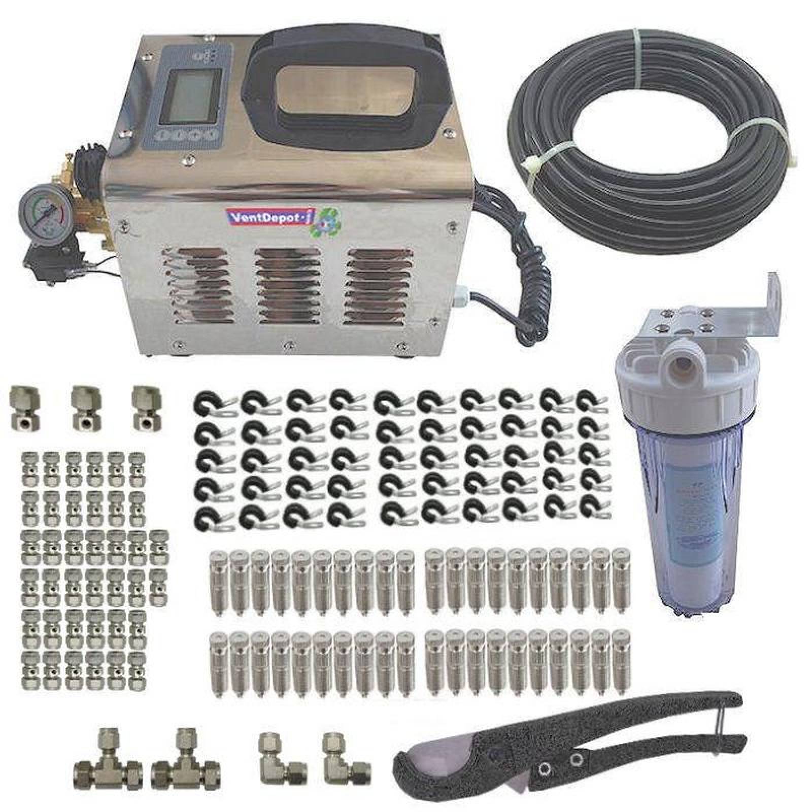 Nebulizador con Temporizador MXSWZ-009-2 50m 40 Boquillas 2,0 LPM 0,75 Kw 1,02 Hp 110V 1F 60Hz ScrewNebulizer