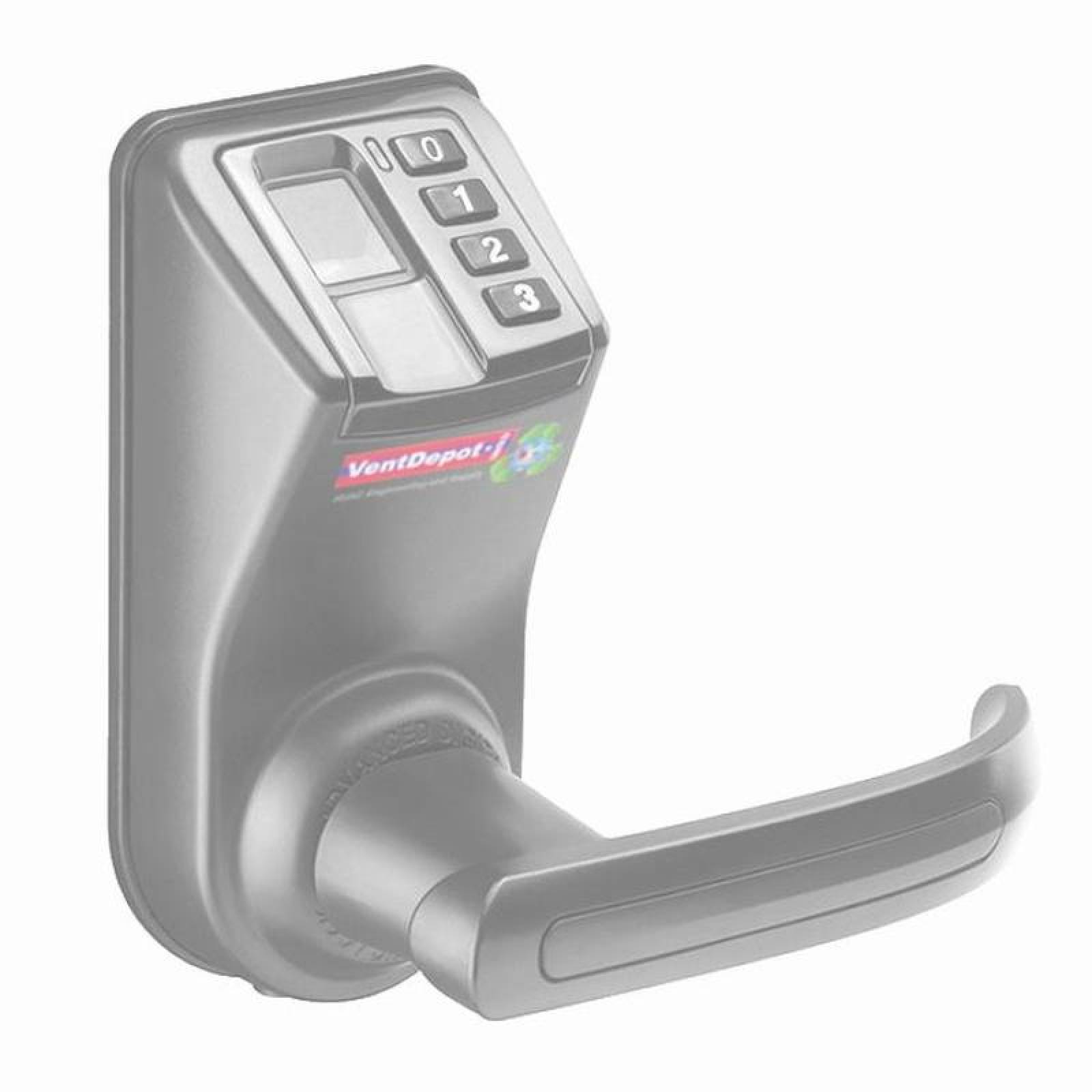 Cerraduras Biometricas para Puertas MXBIO-002-7 Biométrico Cromo Espesor de Puerta 35 a 55 mm Pilas 4 x AA No incluidas BioKey