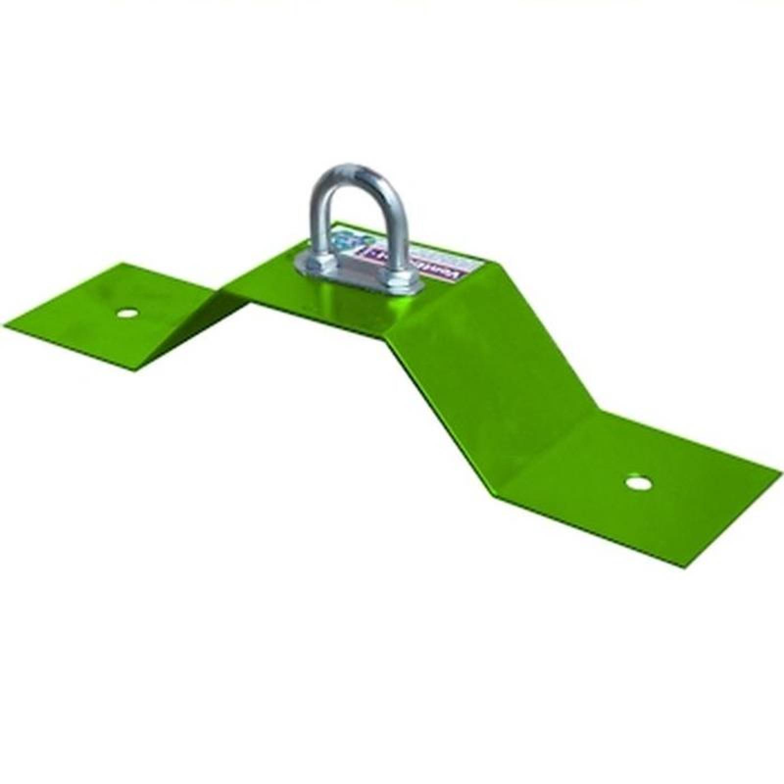  Punto de Anclaje para Arnés, MXSPR-005-2, Lámina Galvanizada,Resistencia Ruptura 2.0Ton, Calibre 16, Verde Limón, SafePilar