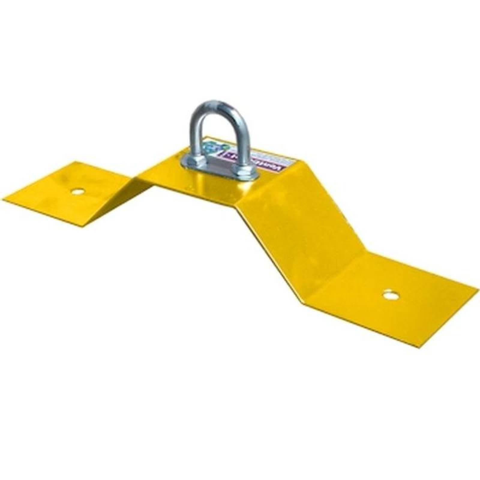  Área de Anclaje Profesional, MXSPR-012-1, Acero Inoxidable,Resistencia Ruptura 2.5Ton, Calibre16, Amarillo Tráfico, SafePilar