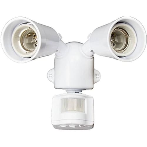 Sensor con Reflector LED MXLNS-001-7 1 a 11m 5 a 480s Carga 2x75W Entrada E27 127V 60Hz Blanco LightNSensc