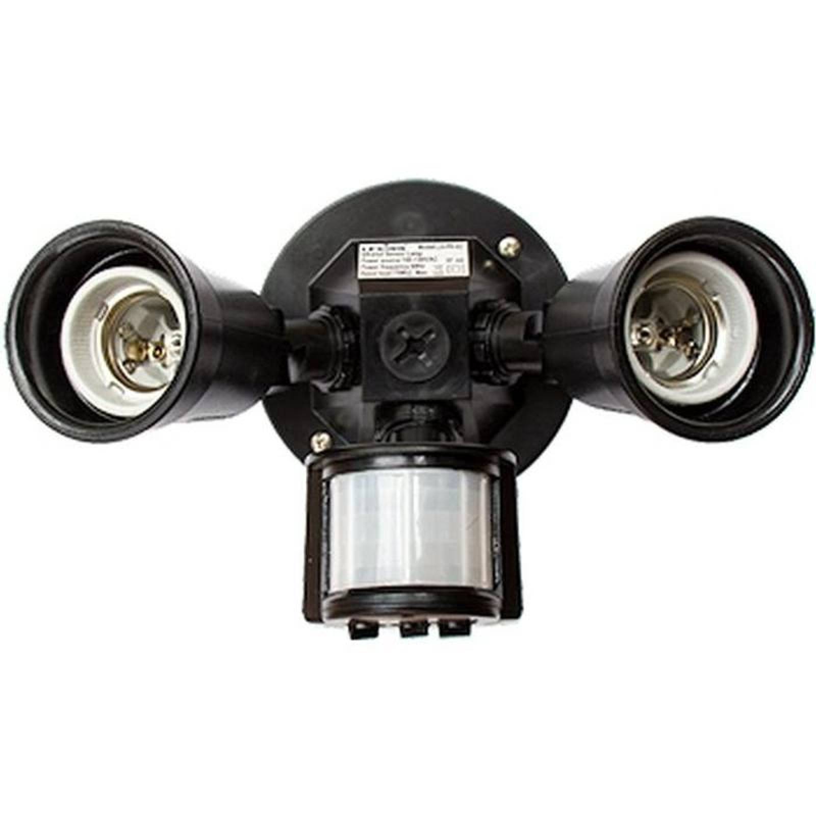 Reflector LED con Sensor MXSEL-001-28 1 a 11m 5 a 480s Carga 2x75W Entrada E27 127V 60Hz Negro SensaLight
