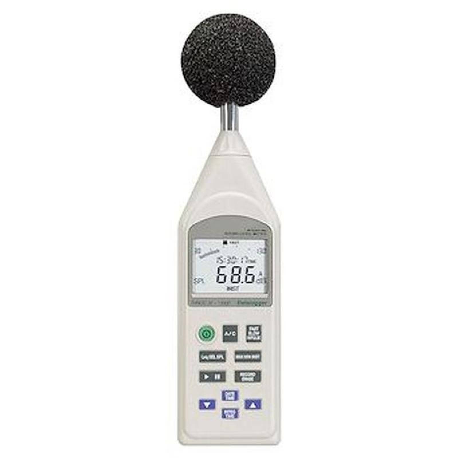  Sonometro Profesional para Clase, MXITS-001-5, Escala 30 a 130, Precisión ±1.5dB, Salida AC/DC, IntegratSound