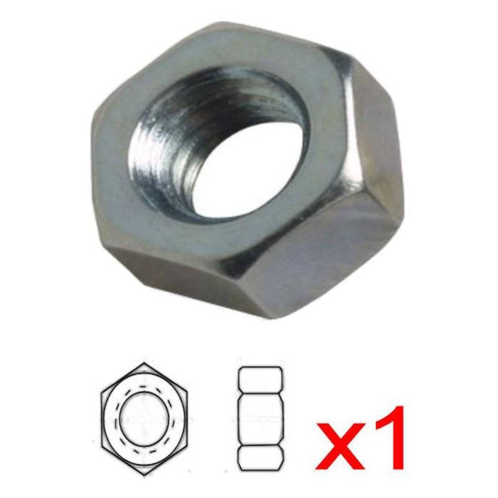 Tuerca Hexagonal Cuerda Estandar MXSTN-181 DiámetroT2" Ó 50,8 mm 4,5 Hilos Negro  1 Pza, StandNut