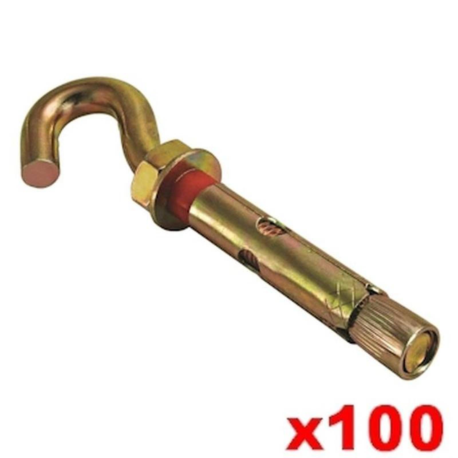 Taquete Expansivo Tropicalizado MXDWK-006-3 100Pzs Medida 10 Tornillo 70mm Diámetro Long 80mm Broca 12mm Diámetro, DowelHook