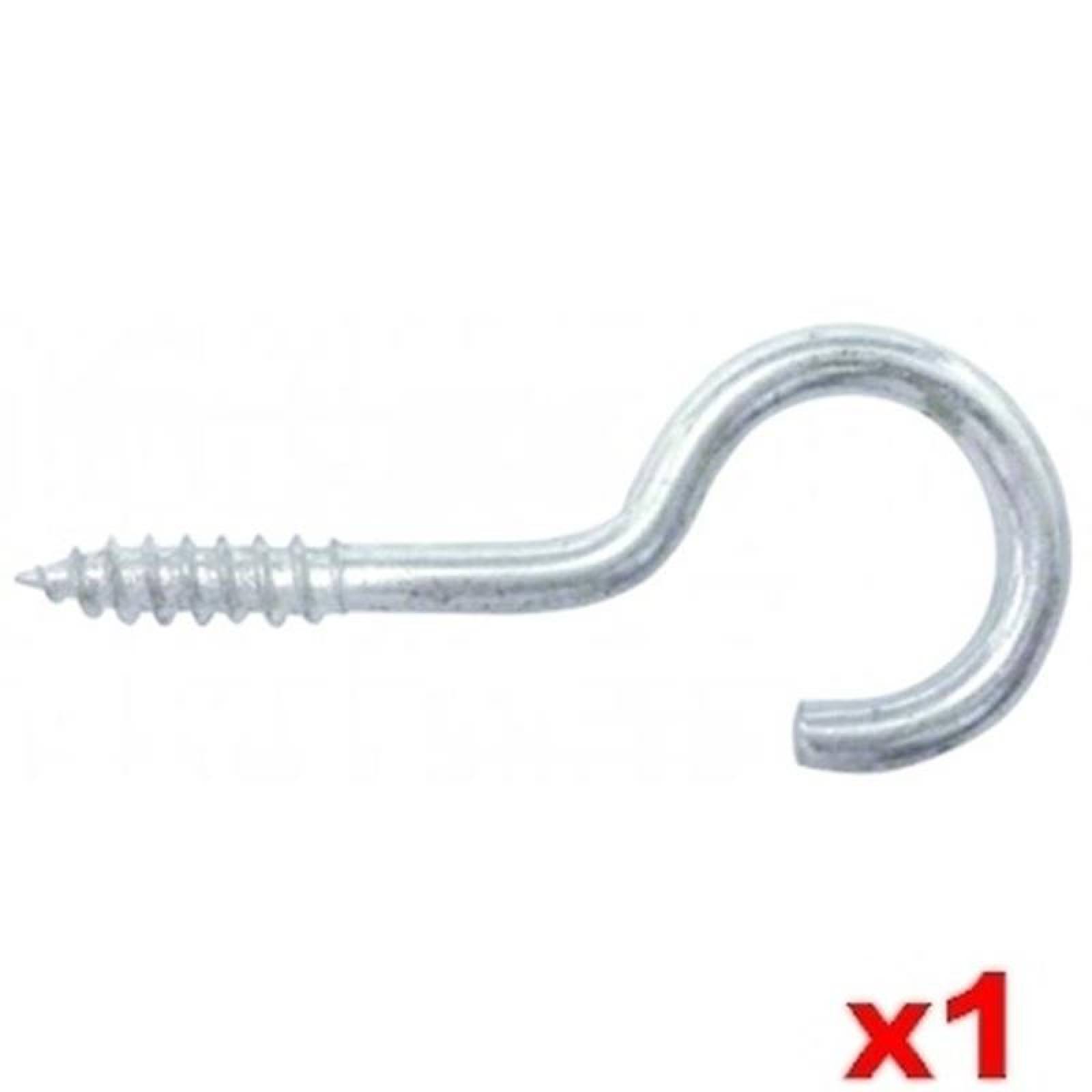 Armella de Gancho MXMSL-001 1Pza Dimensiones A 20mm B 4,7mm C 2,0mm Galvanizado, MellaSteel