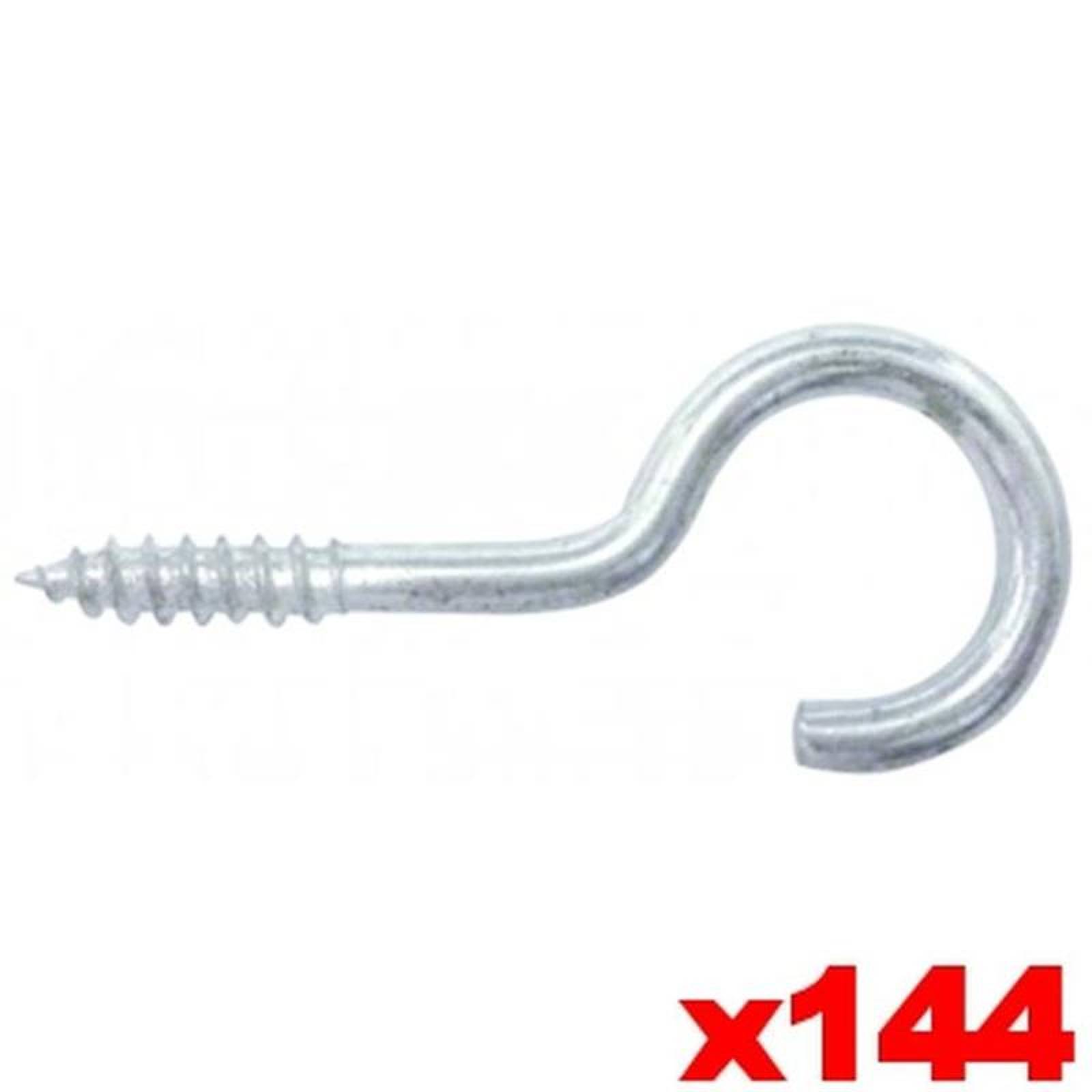 Alcayata Con Rosca Galvanizada MXPED-014 144Pzs Dimensiones A 80mm B 21mm C 4,9mm Galvanizado, PoliShed