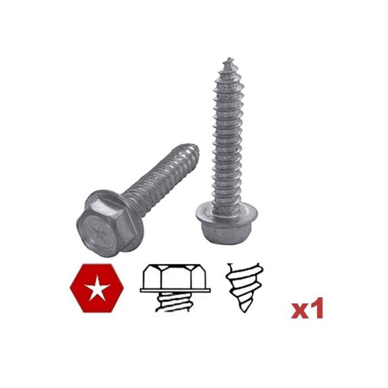 Pija Entrada de Estrella MXHEX-029 1Pza 10 4,8mm Diámetro Long12" Cabeza Hexagonal Entrada Estrella PuntaPija, HexaHead