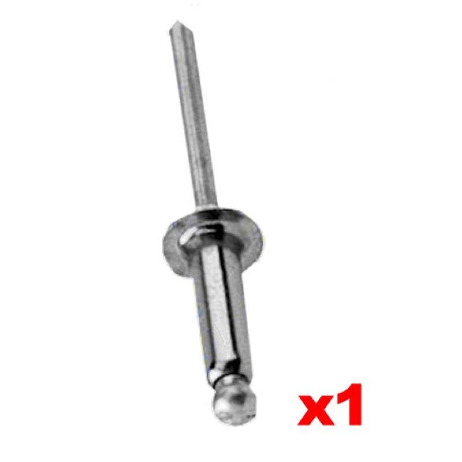 Remache Industrial Cabeza Domo MXREM-017 # 4 Diámetro 18" ó 3,2mm Long 516" ó 7,9mm Tipo Blind Acabado Aluminio Natural 1Pza, RemHead