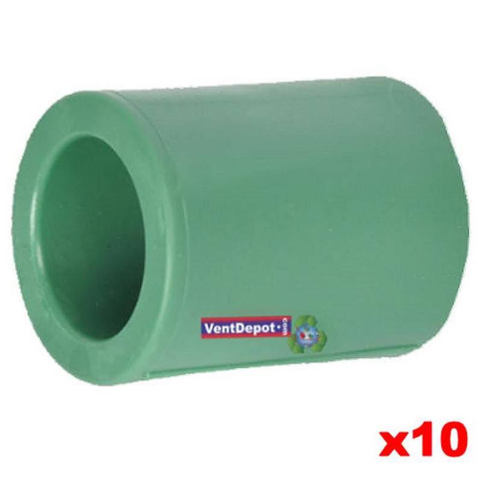 Cople Industrial de Union Unir MXCHY-015 10 Pzas 1 12" Diámetro Cople Tipo Pesado PVC Verde, CopleHeavy