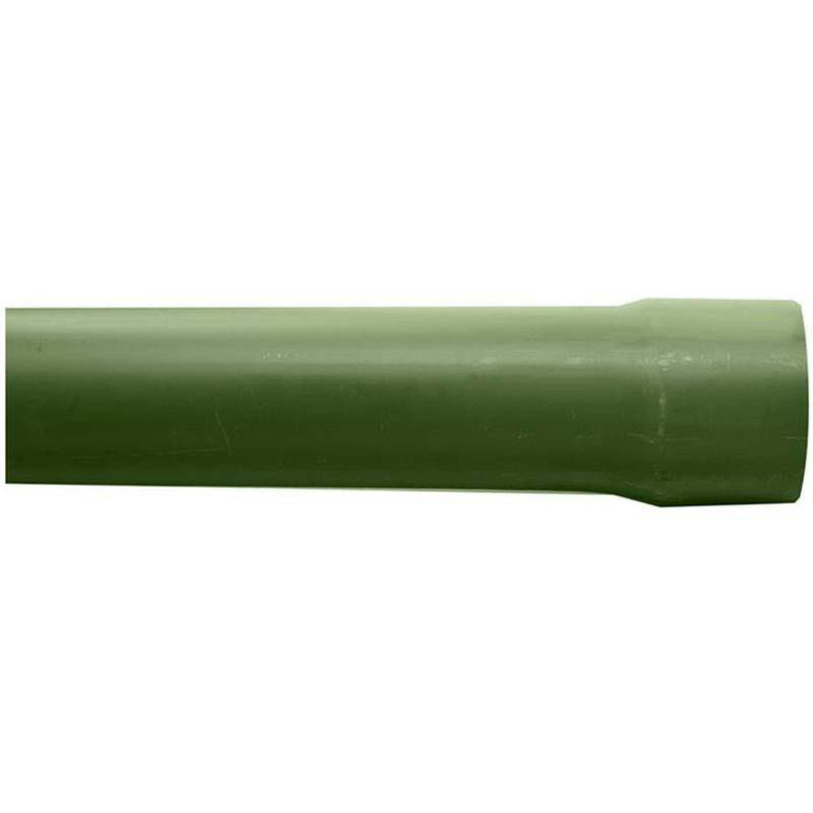 Tubo PVC Electrico Concreto Verde MXEIT-005 5 Pzas 19mm ó 34" Diámetro 23,4 Diámetro Exterior 1 mm Espesor 3000 mm Longitud Tubo Eléctrico Ligero Verde PVC, ElecTube Concret