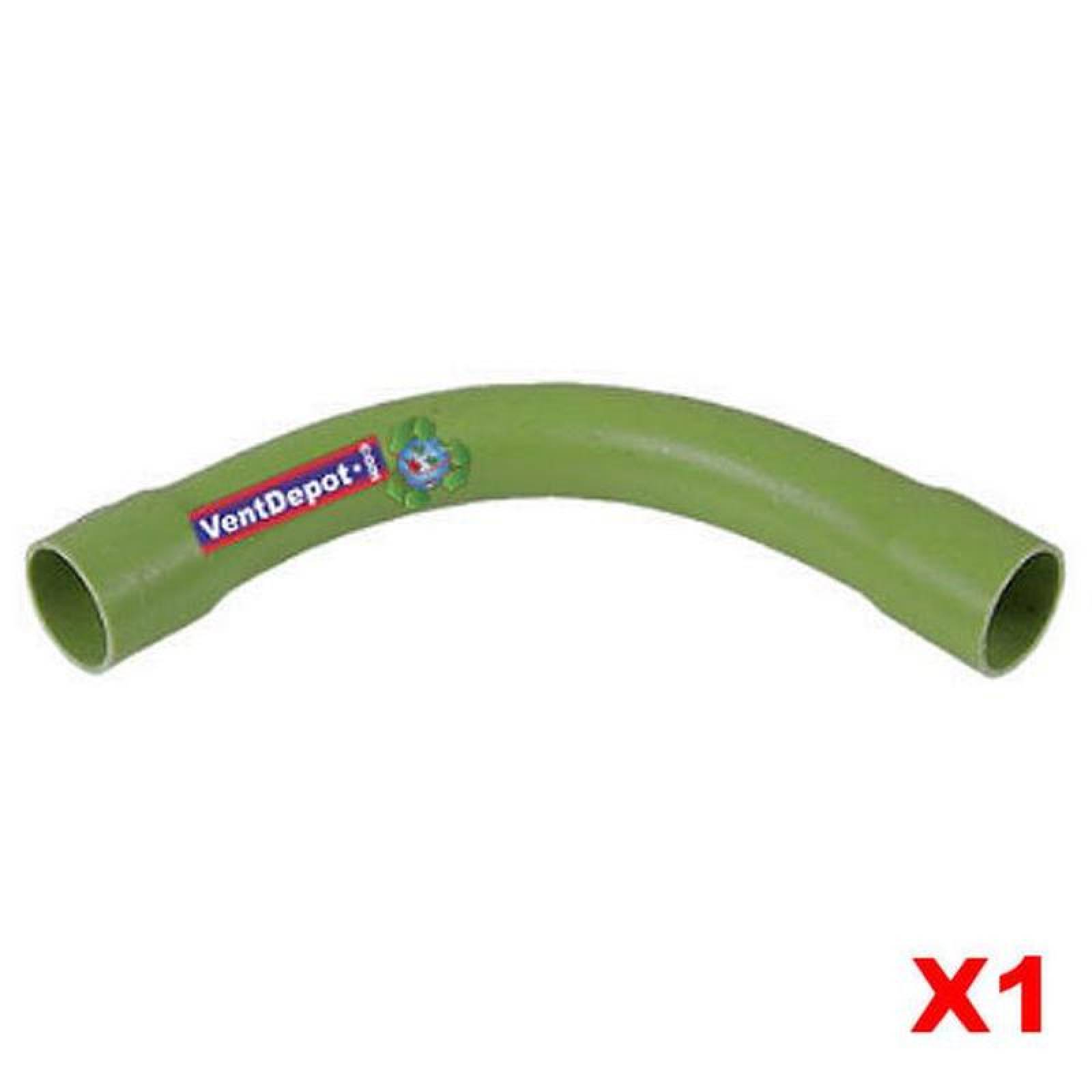Codo PVC Electrico Curvo MXWCV-016 1 Pza 50mm Diámetro Curva 90 Ligera Verde PVC, Curve 90