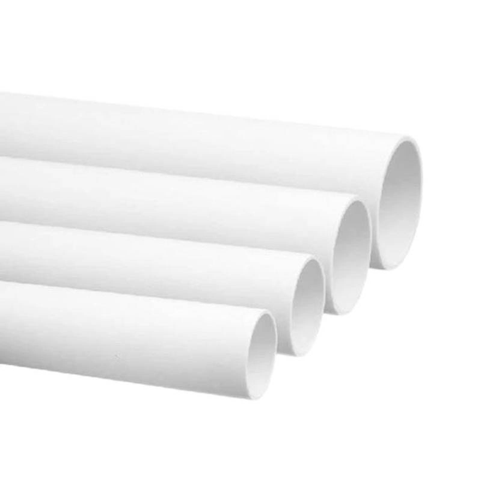 Tuberia de PVC Bajadas Pluviales, MXHYA-109, 1pz, 13mmx3m largo, 3.7 mm Grosor, Cédula 80, Blanco, PVC., HydraTube 40