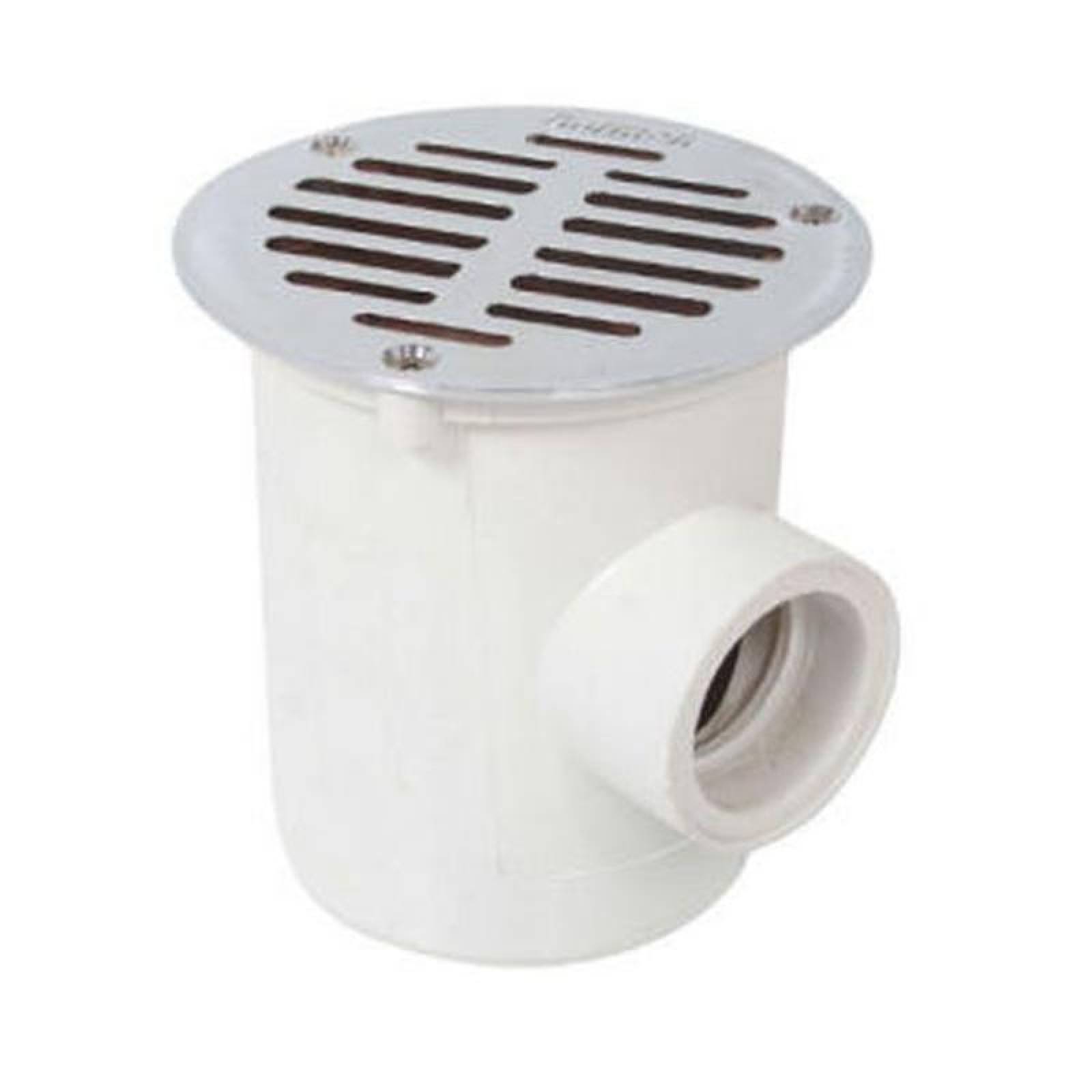 Rejilla de Bote de PVC MXJBC-011 10 Pzas 50mm Diámetro Cespol Bote Largo 1 Salida Rejilla Cromada Blanco PVC, SanixCespol Bote