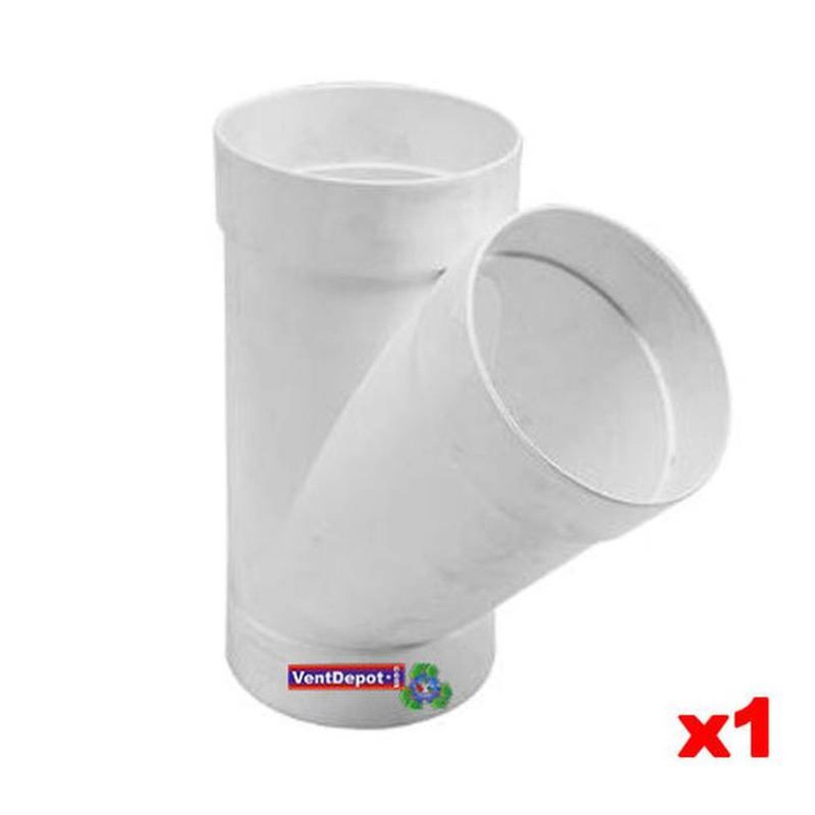 Yees de PVC Sanitario Industrial MXSYS-005-2 1 Pza 50mm Diámetro Yee Sencilla Blanco PVC, SanixYee Sencilla