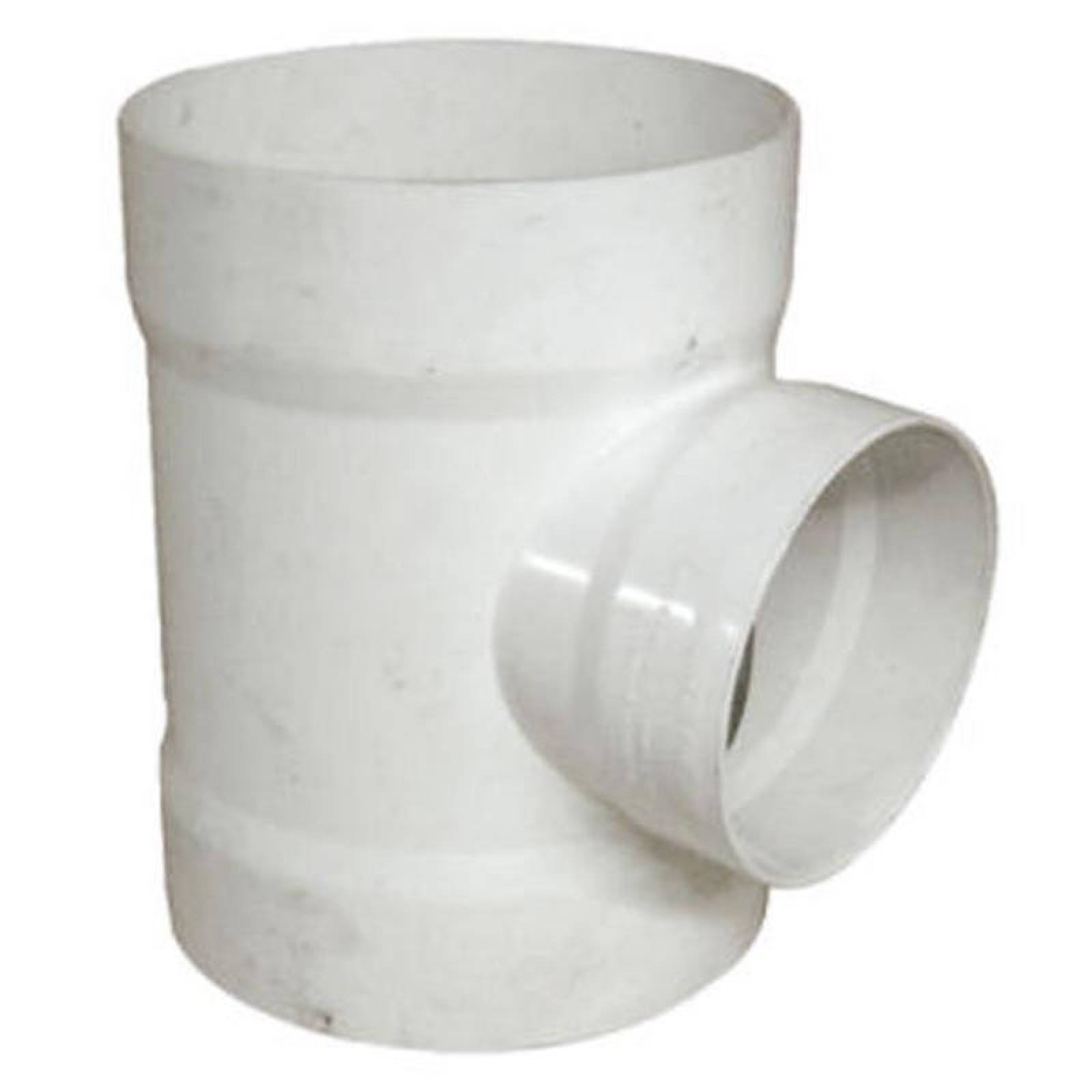 PVC Tee Barato Tuberia MXTSR-004-2 30 Pzas 110X40mm Diámetro Tee Sencilla con Salida Reducida Blanco PVC, SanixTee Sencilla con Salida Reducida