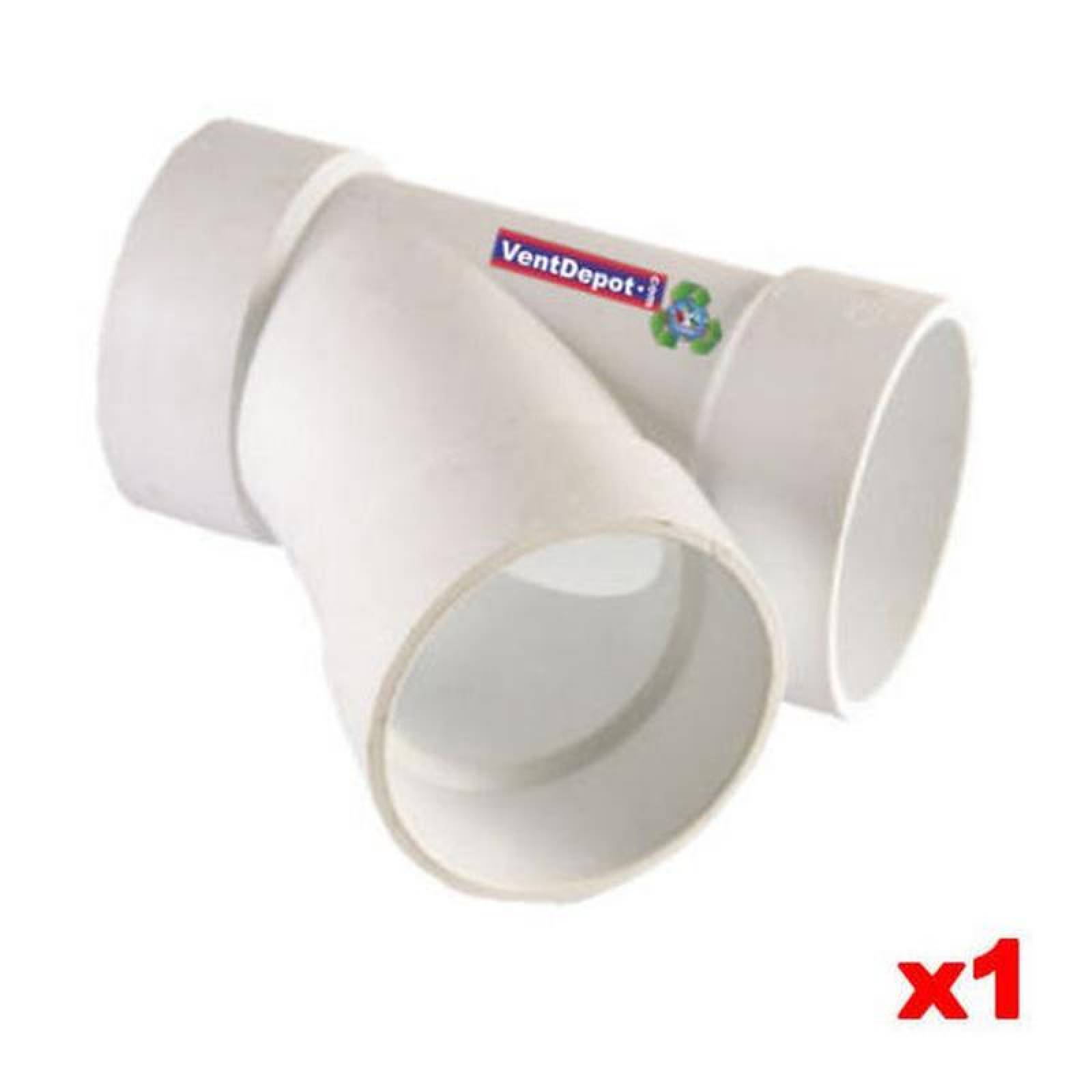 Yee PVC Sanitario Plastico MXYSR-001-6 1 Pza 110x50mm Diámetro Yee Sencilla con Salida Reducida Blanco PVC, SanixYee Sencilla con Salida Reducida