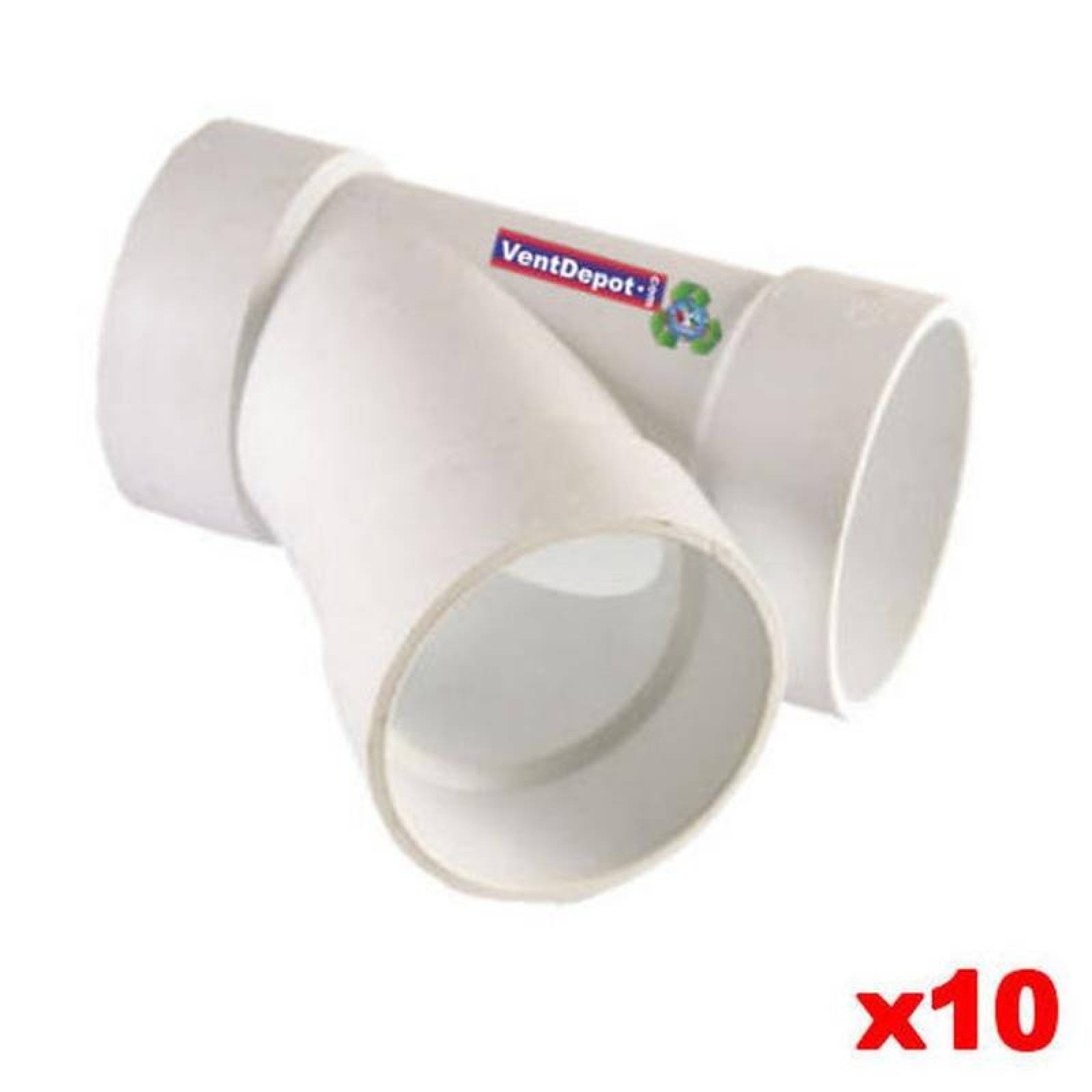 Tubo Yee Sanitario PVC Conexion MXYSR-003-3 10 Pzas 110x50mm Diámetro Yee Sencilla con Salida Reducida Blanco PVC, SanixYee Sencilla con Salida Reducida