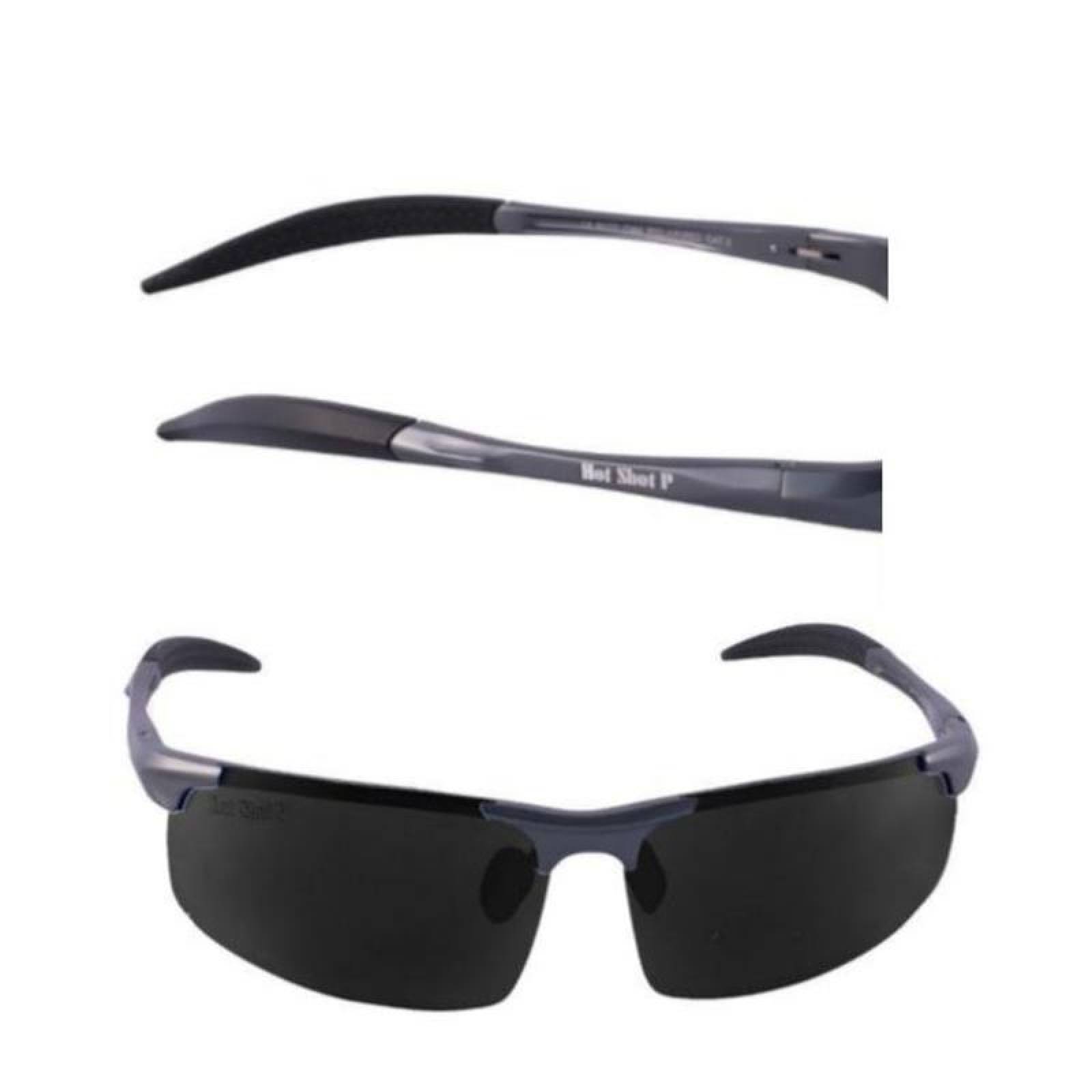 Anteojos para sol de moda MXHMX-001-3 Aluminio Negro Unisex Polarizados Protección UV400 Matrix Collection