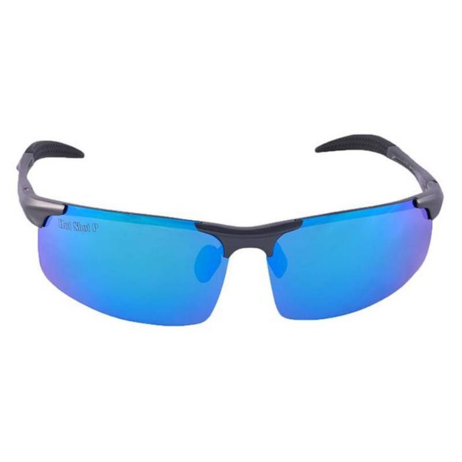 Lentes para sol económicos MXHMX-002-4 Aluminio Azul Unisex Polarizados Protección UV400 Matrix Collection