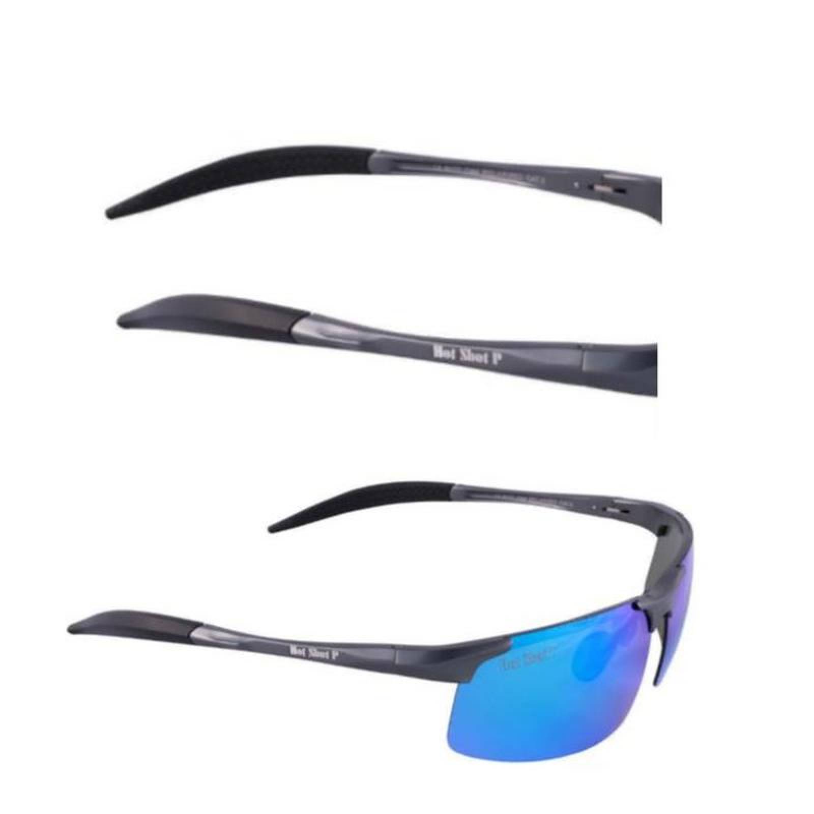 Lentes para sol económicos MXHMX-002-4 Aluminio Azul Unisex Polarizados Protección UV400 Matrix Collection