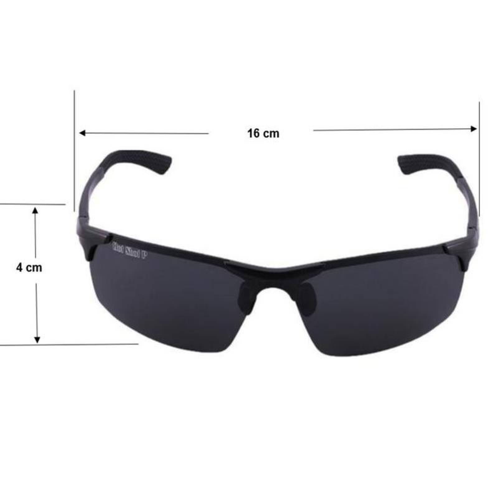 Lentes de lata calidad Modernos MXHSC-003-5 Aluminio Negro Unisex Polarizados Protección UV400 Snipe Collection