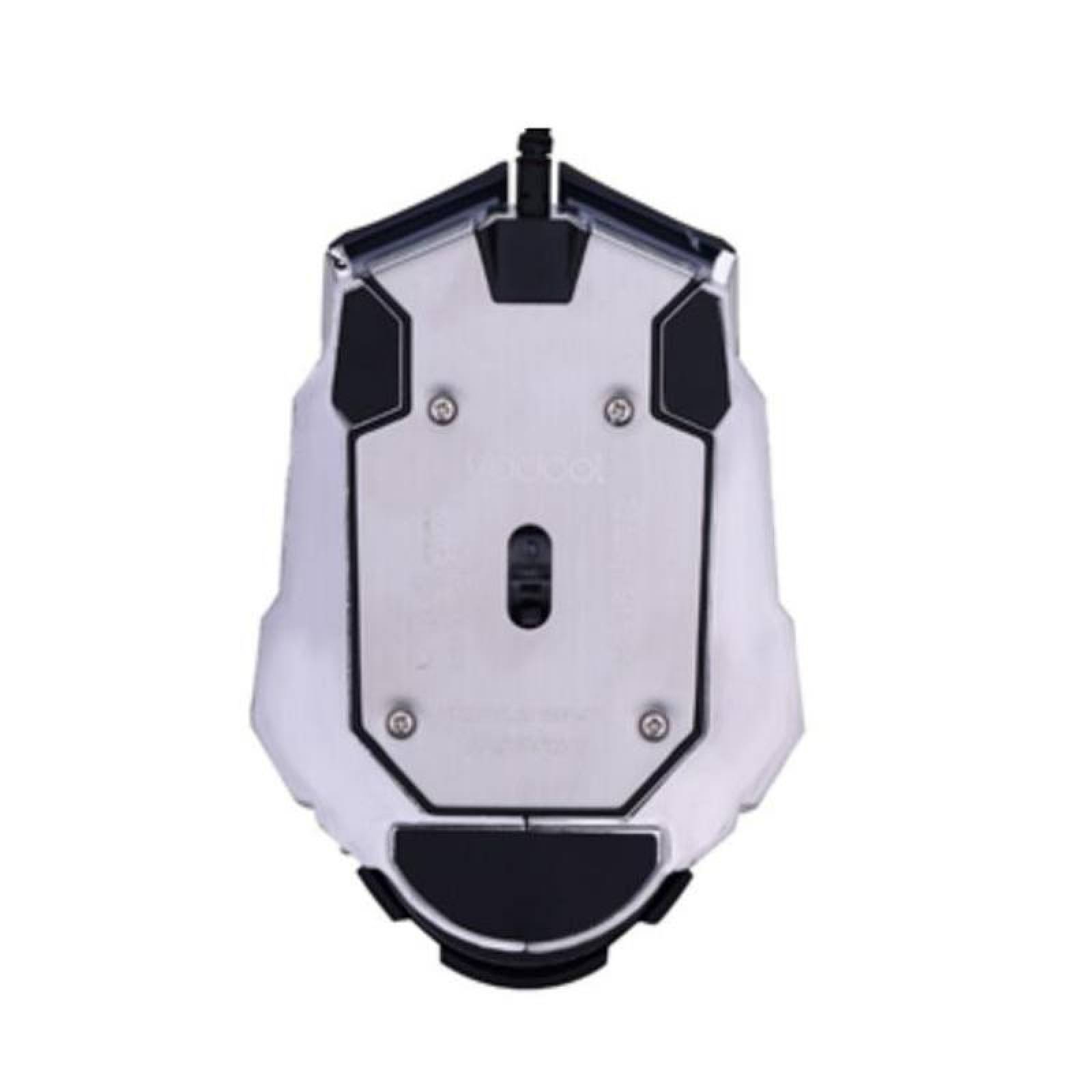 Ratón Gamer para juegos de Pc MXWIN-001-21 Tipo 8D Alámbrico Negro 6 BotonesRueda Desplazamiento Láser Óptico, Winner