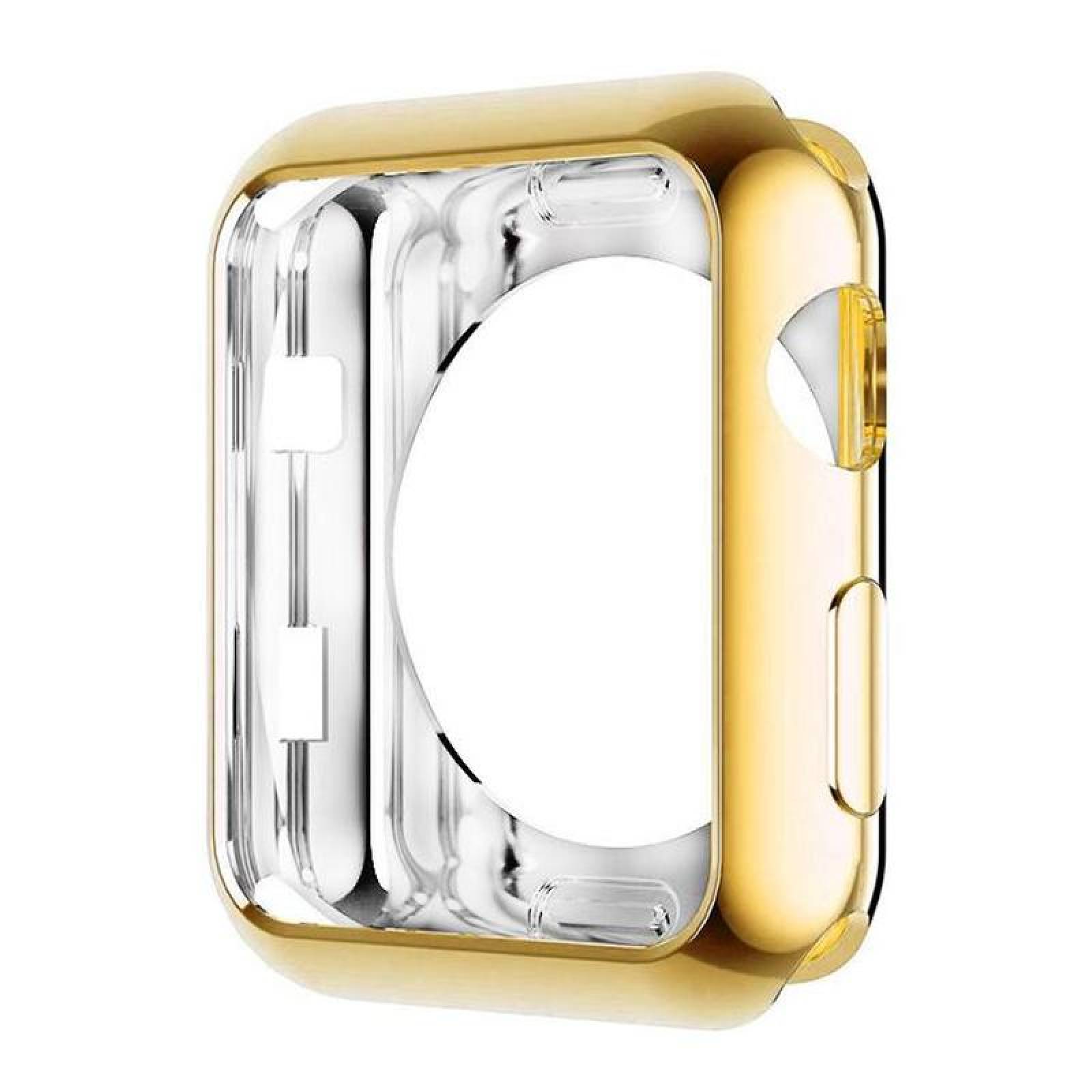 Bumper Practico Apple Watch MXBPC-010-3 42mm S123 GoldDorado Cromado TPU Plástico Semi Suave Bumper Pro Collection