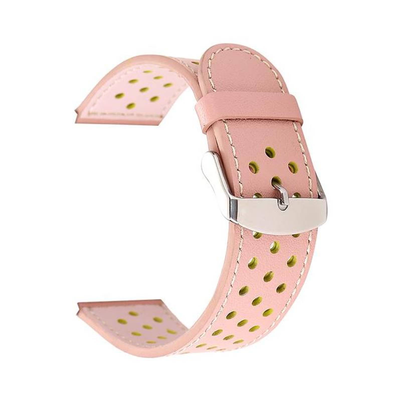 Banda de Cuero para Repuesto, MXLEP-008, 42/44mm, ML, Rosa/Amarillo, S123456SE, Cuero/Piel., Le Paris Collection