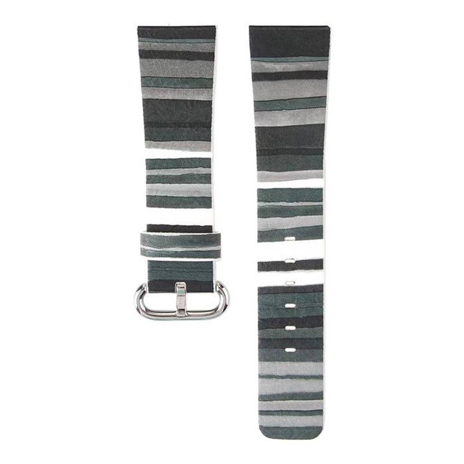 Extensible para SmartWatch en Venta, MXNES-005-2, 38/40mm, ML, Gris/Negro/Blanco, S123456SE, Cuero/Piel, Lines Collection