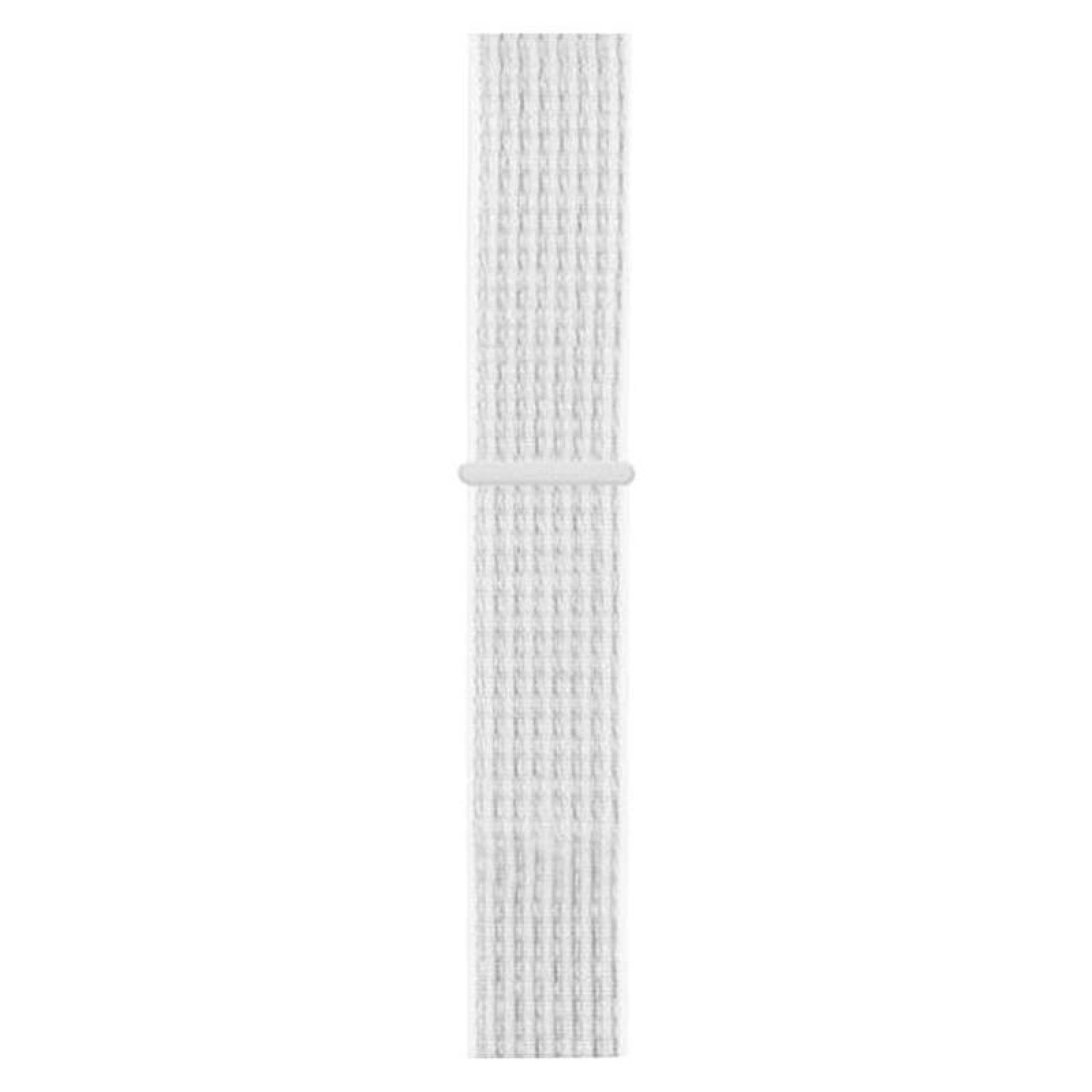  Extensible de Nylon para SmartWatch, MXNOO-042, 42/44mm, ML, Summit White/Blanco Cumbre, S123456SE, Nylon, Nylon Loop Collection