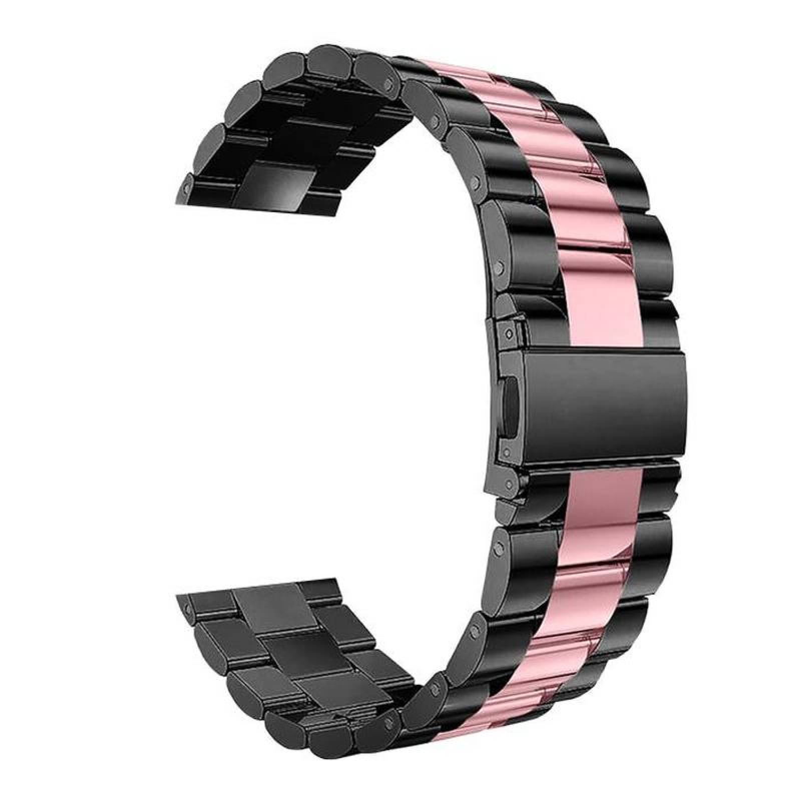  Extensible de Metal de Calidad, MXSSI-008-1, 42/44mm, ML, Black Rose/Negro Rosa, S123456SE, Acero Inoxidable, Executive Progressive Collection