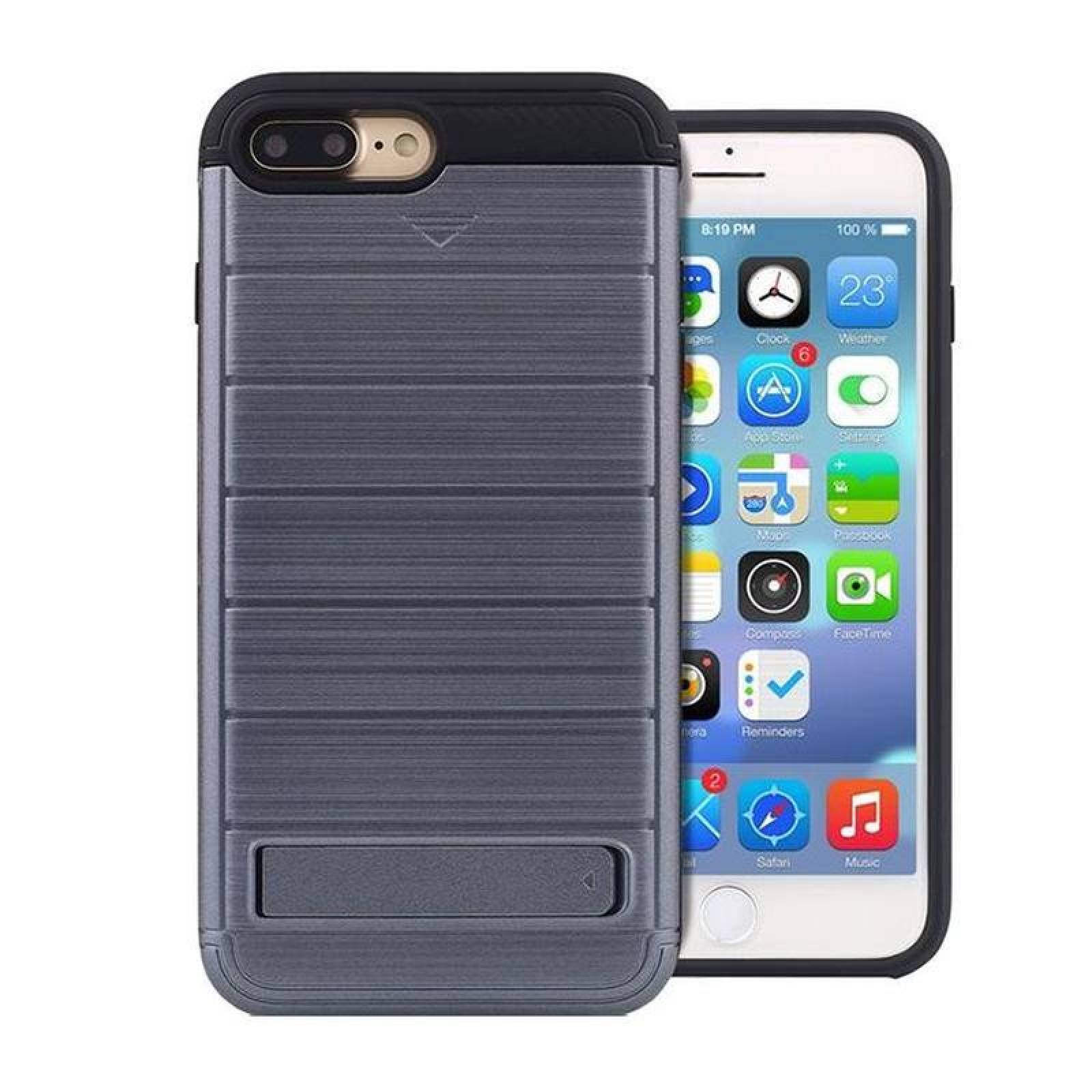 Carcasa 3 en 1 a Excelente Precio MXLCM-003 Gris I Phone 7 Estuche Rígido Plástico TPU, Lounge Case Collection