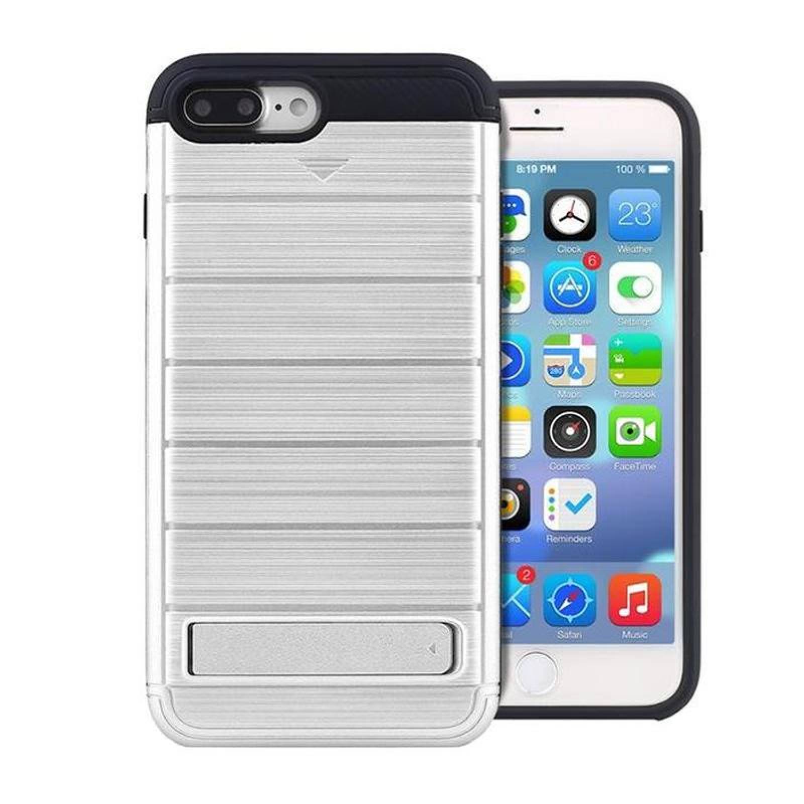 Funda Carcasa de iPhone MXLCM-008 Plata I Phone 7 Plus Estuche Rígido  Plástico TPU, Lounge