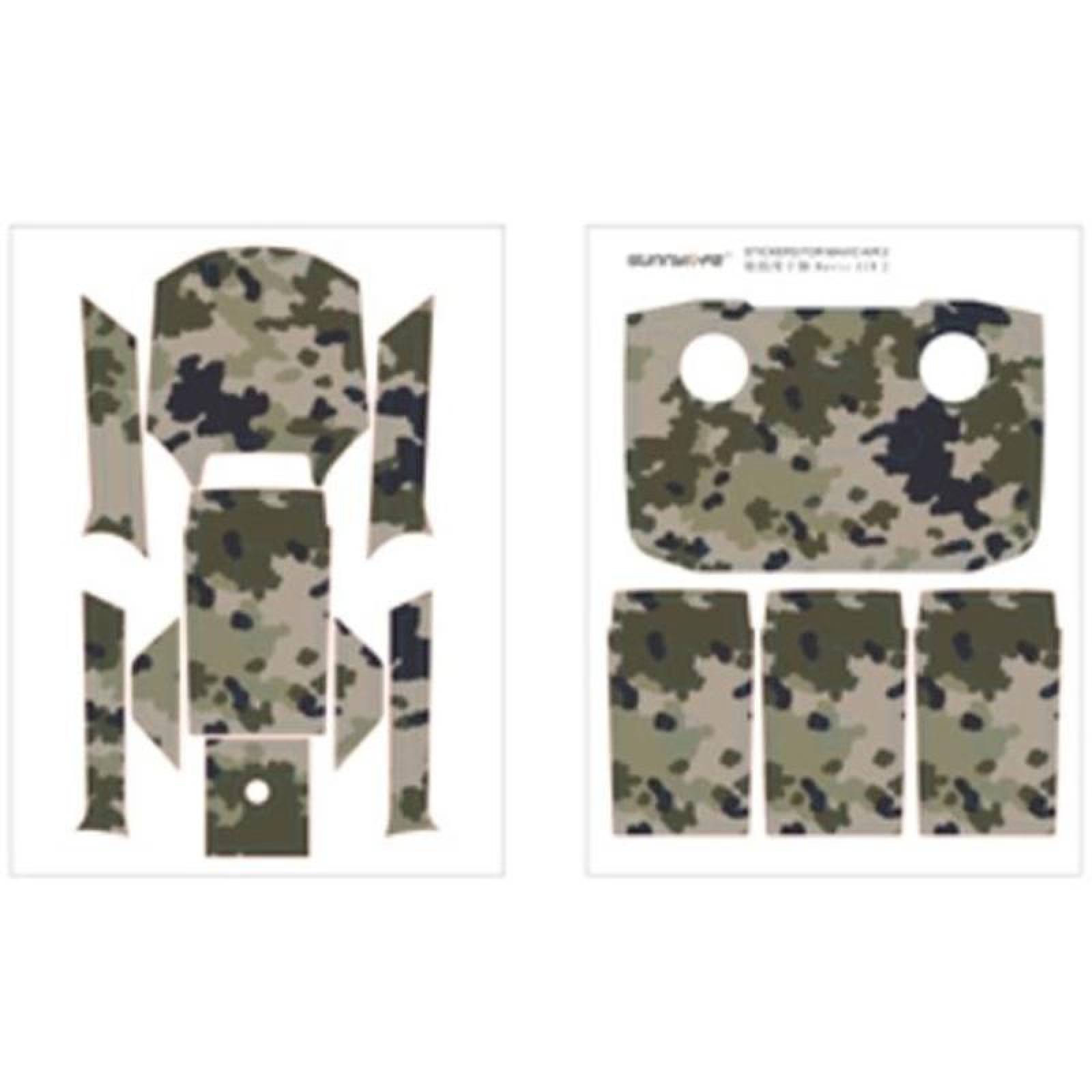 Conjunto de Skin Mavic Air 2, MXMAR-004-3, 8x10", Desert Camo/Camuflaje de Desierto, PVC, DJI Mavic Air 2, Impermeable, , StickyDecor