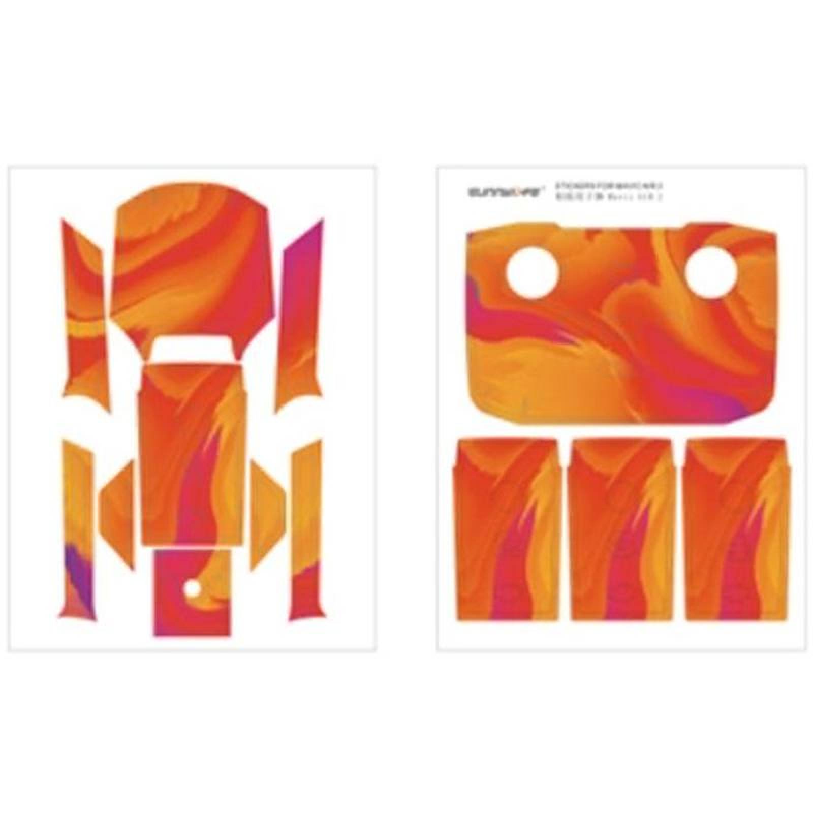Stickers Dron DJI Mavic Air 2, MXMAR-008-3, 8x10", Orange/Anaranjado, PVC, DJI Mavic Air 2, Impermeable, , StickyDecor