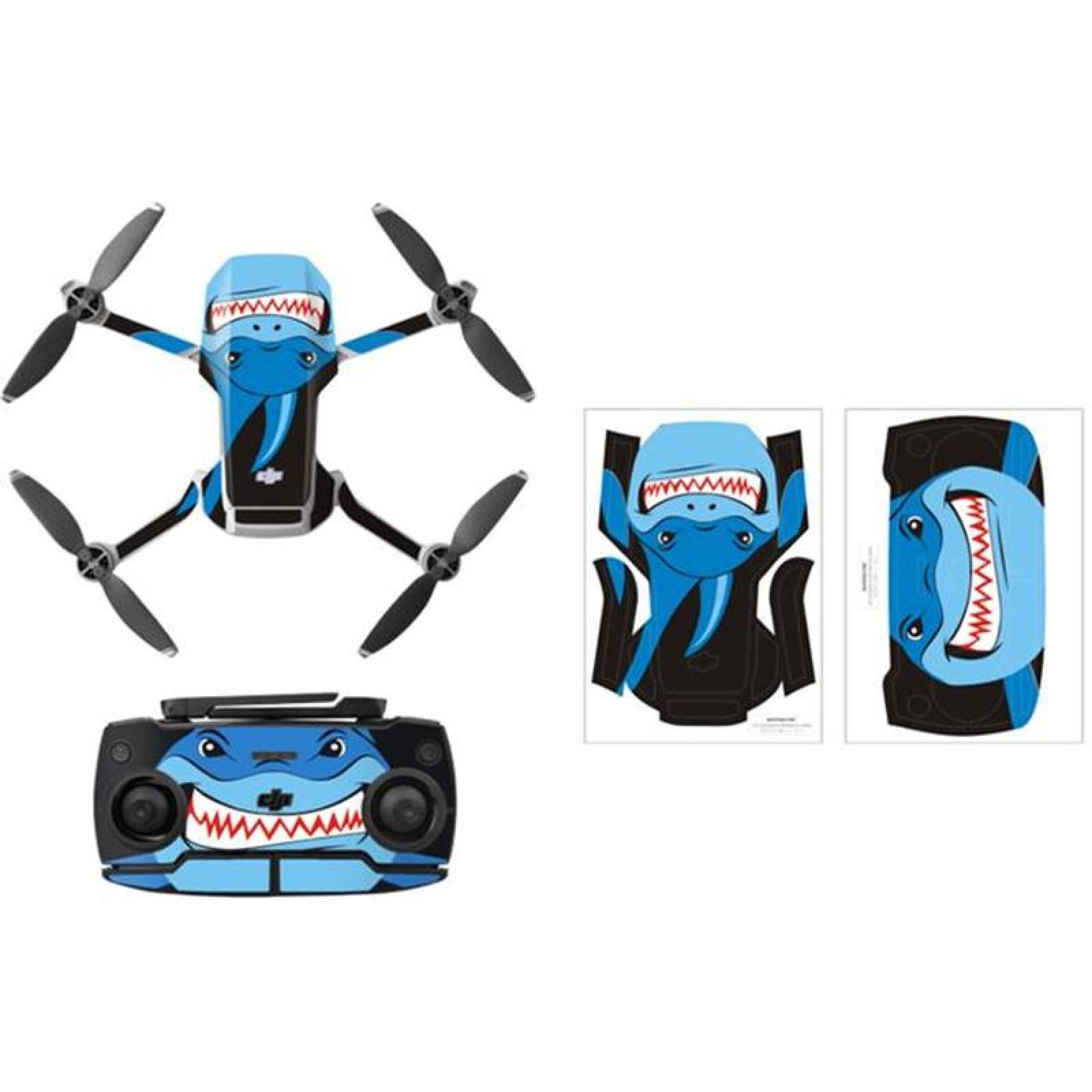 Stickers Resistente para Mavic Mini, MXMVM-004-1, 5x7 Pulgadas, Pegatinas, Tiburón Azul, DJI Mavic Mini /2/SE, Impermeable, , PlayDecor