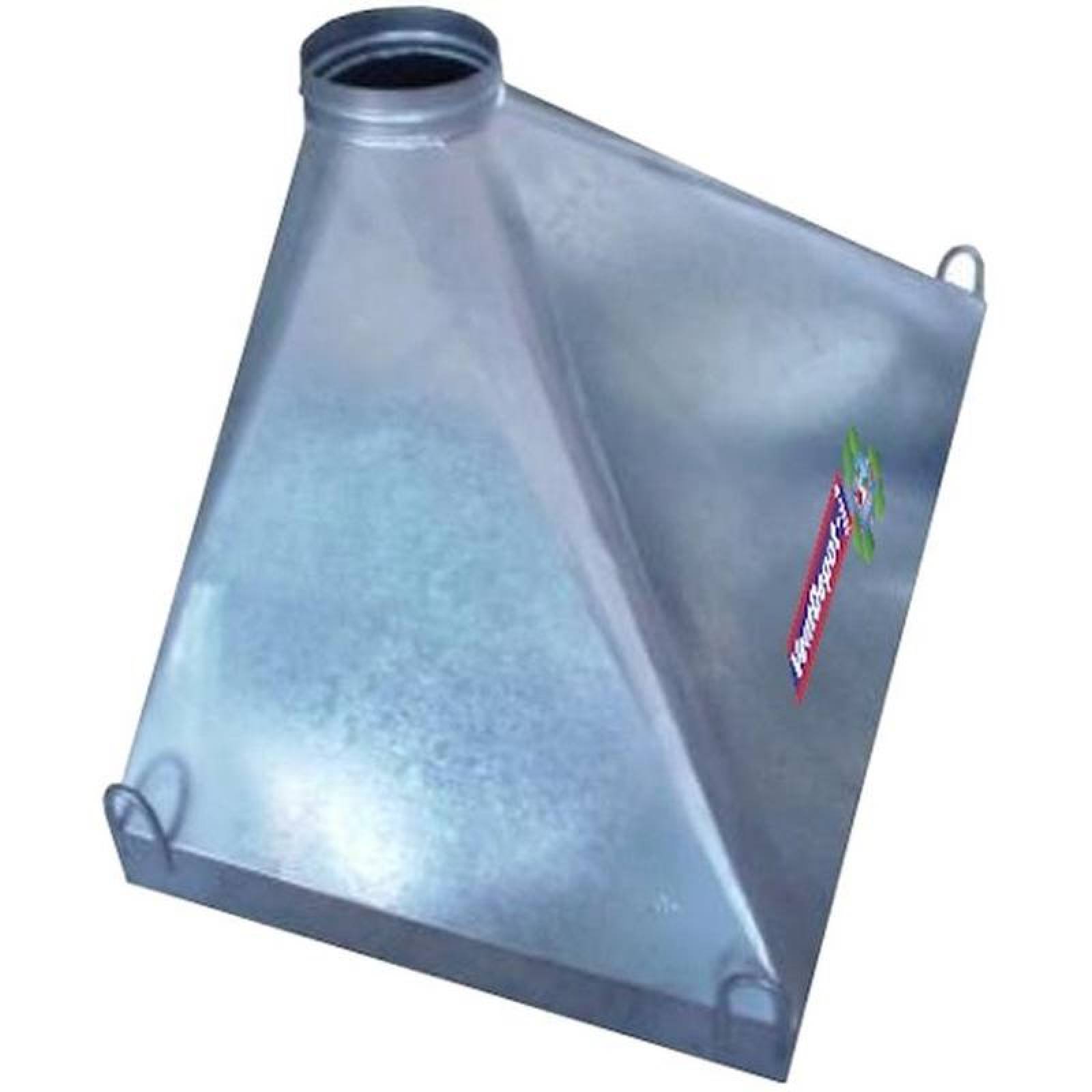 Campana Piramide Adosada MXEPW-032 90x90x47 grosor 3mm boca de 6" fibra de vidrio PiraWall