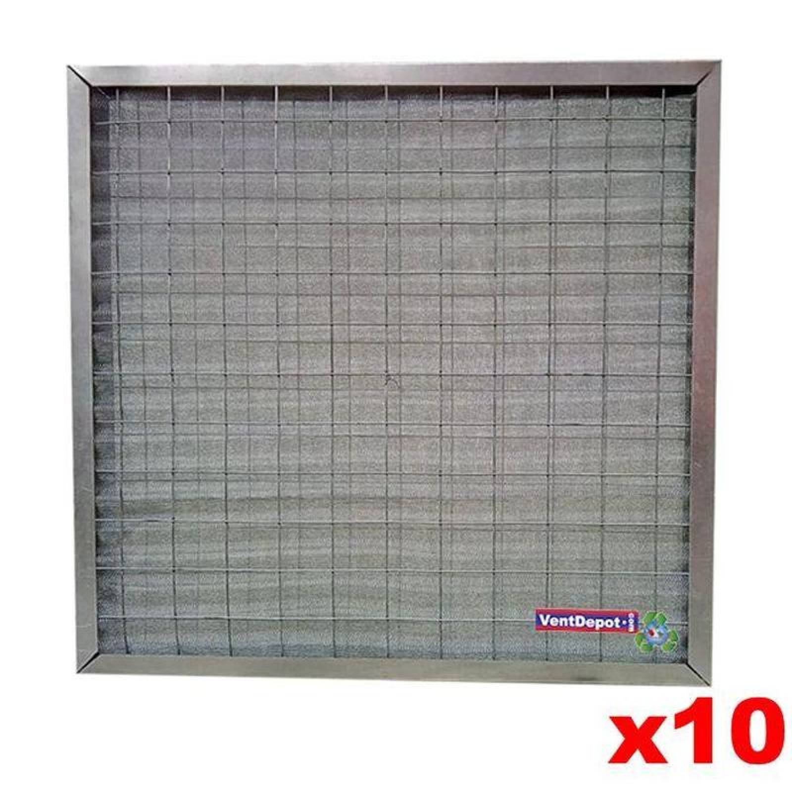 Filtro Para Aire Acondicionado MXEFN-114 20x24x2" MERV 10 Eficiencia 55 al 60porciento a 30micras 8mmcda a 625ppm 1Parte 10Pzas AlumClean