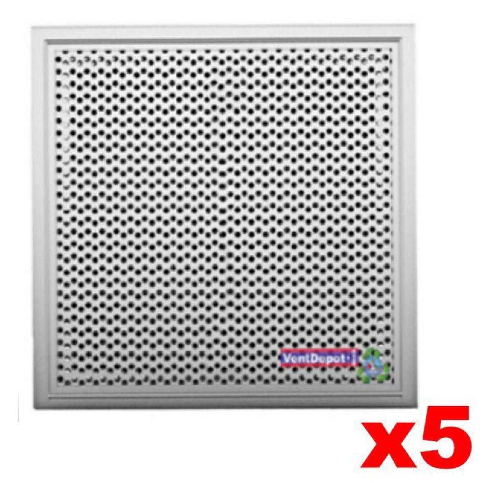 Filtro de Carbón Granulado MXGCB-002 10x10x0,5" 181m³hr a 15 mmcda MERV 7 Eficiencia 50 a 75porciento a 30 micras 5Pzas GranuCarb