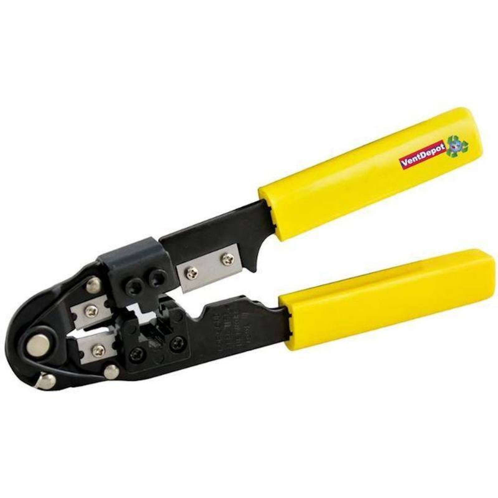 Pinza Ponchadora de acero MXPUM-001-7 9" Longitud Para Conectores RJ45 Corta Pela y Prensa Cable PunMachine
