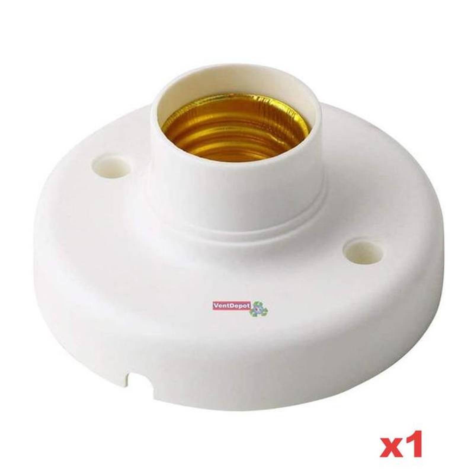 Socket con Rosca E27 MXWIE-001-2 1Pza E27 110-220V 6A 60Hz, SockWhite