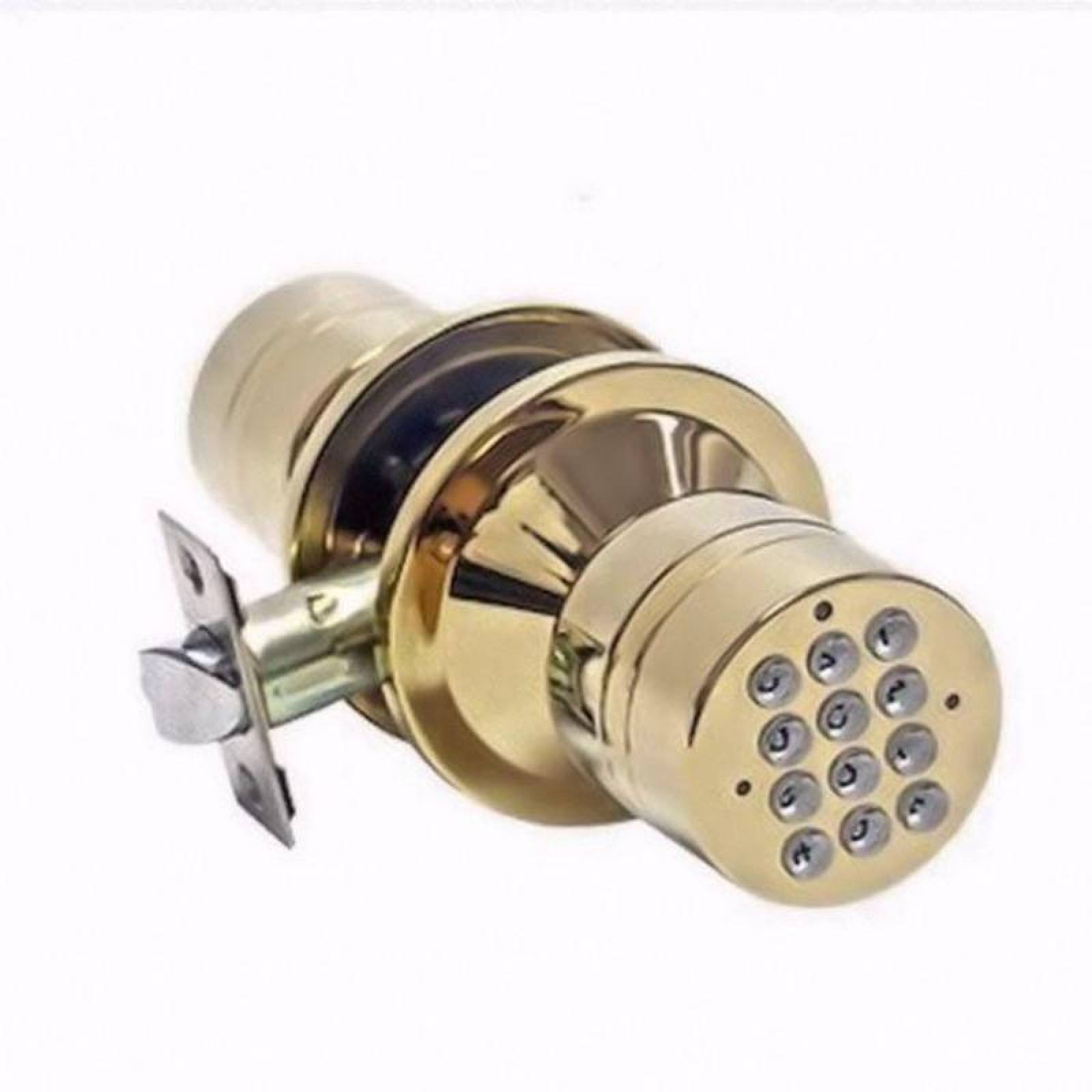 Cerrojo Digital para Puertas MXMCF-002-4 Código Numérico Oro Espesor de Puerta 35 a 55 mm Pilas 4 x AAA No incluidas CodeLock