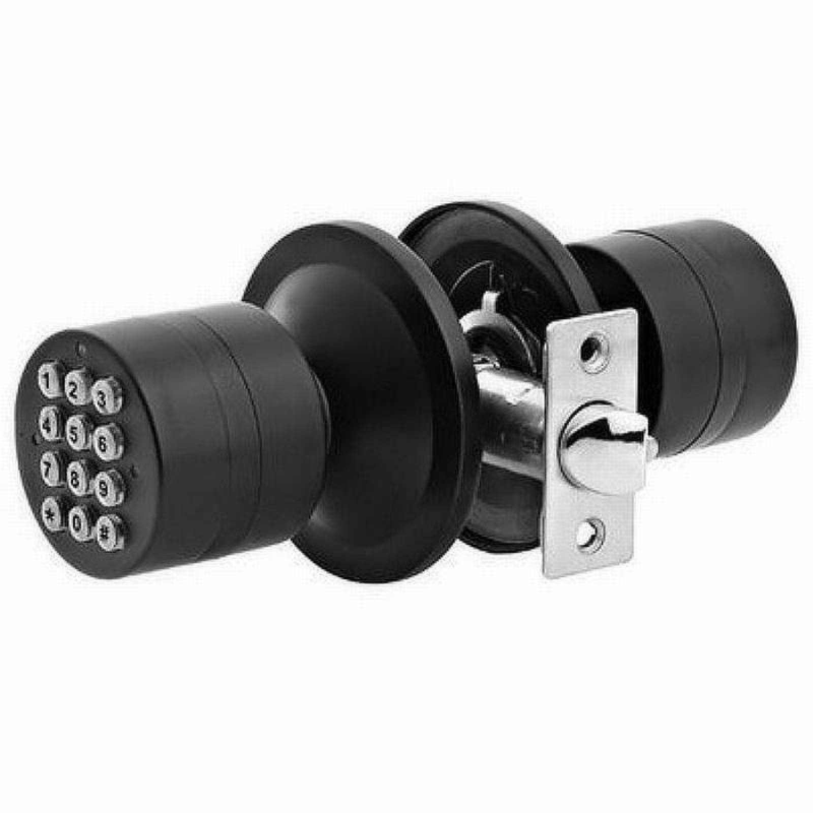 Cerradura para Puerta Digital MXMCF-003-2 Código Numérico Negro Espesor de Puerta 35 a 55 mm Pilas 4 x AAA No incluidas CodeLock