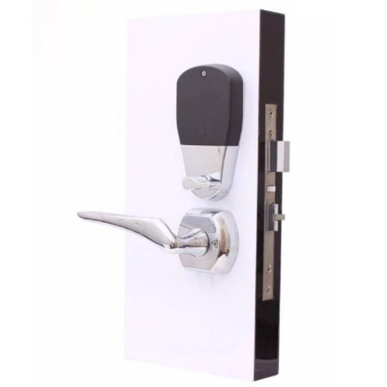 Cerradura Mecánica Electrónica MXMNK-001-1 NFC Plata Espesor de Puerta 35 a 55 mm Android y IOS Pilas 4 x AA No incluidas MiniKey