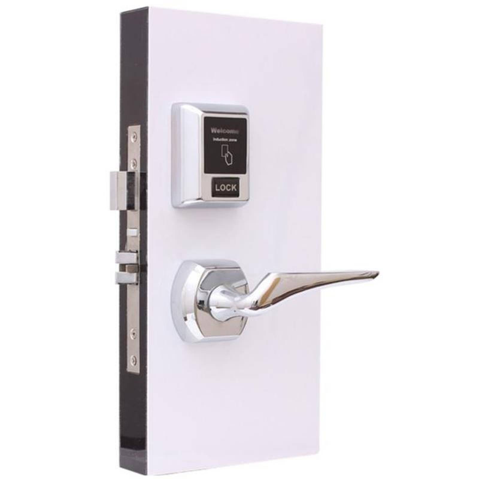 Cerradura Mecánica Electrónica MXMNK-001-1 NFC Plata Espesor de Puerta 35 a 55 mm Android y IOS Pilas 4 x AA No incluidas MiniKey