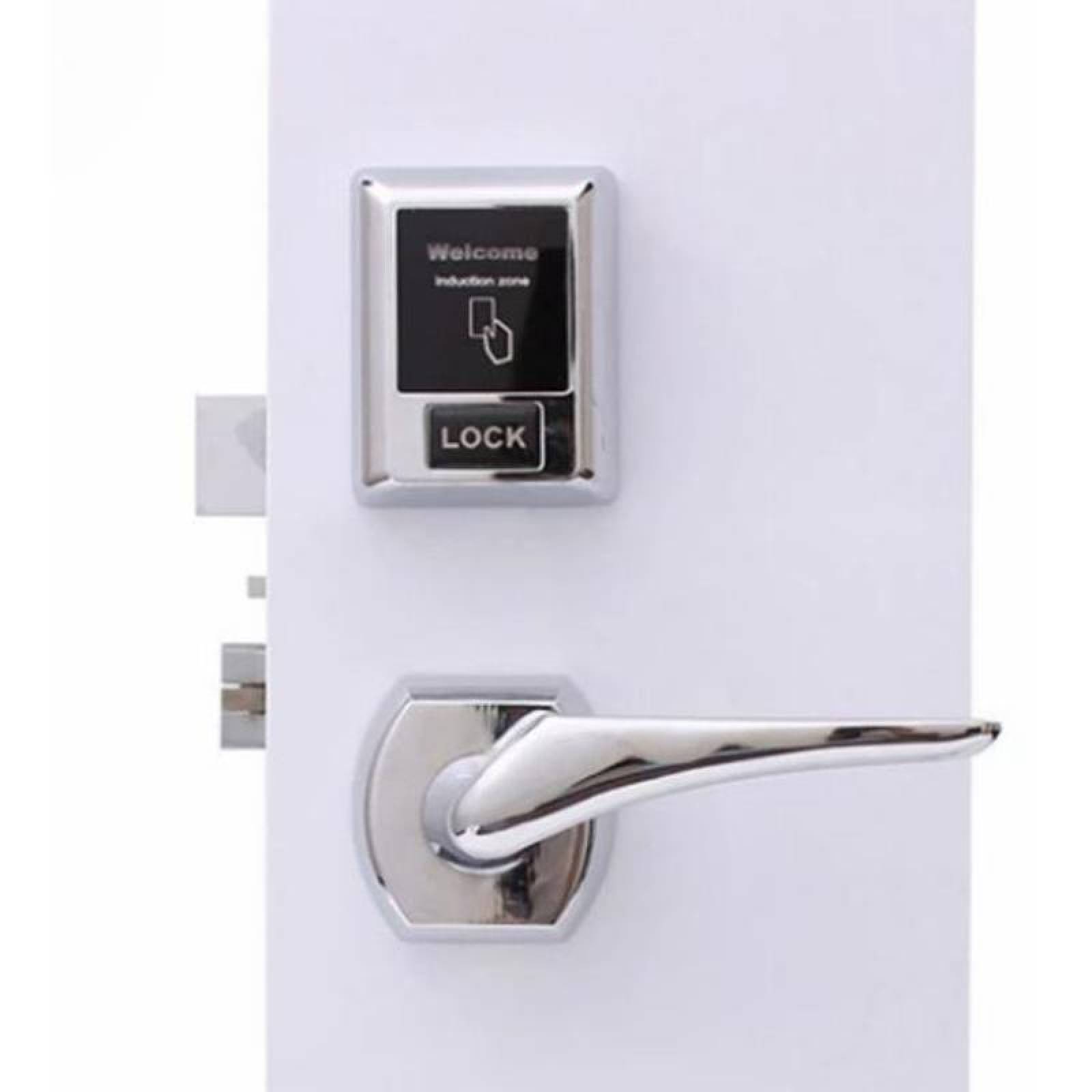 Cerradura Mecánica Electrónica MXMNK-001-1 NFC Plata Espesor de Puerta 35 a 55 mm Android y IOS Pilas 4 x AA No incluidas MiniKey