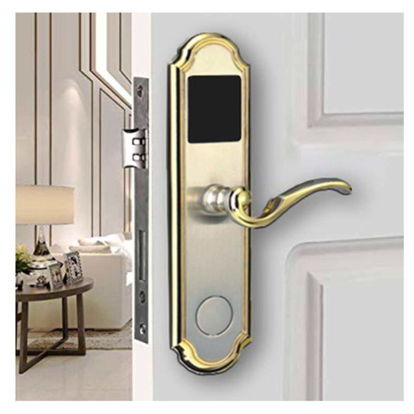 Chapas Electrónicas MXRDK-002-7 NFC Bronce Espesor de Puerta 35 a 55 mm Android y IOS Pilas 4 x AA No incluidas RadioKey